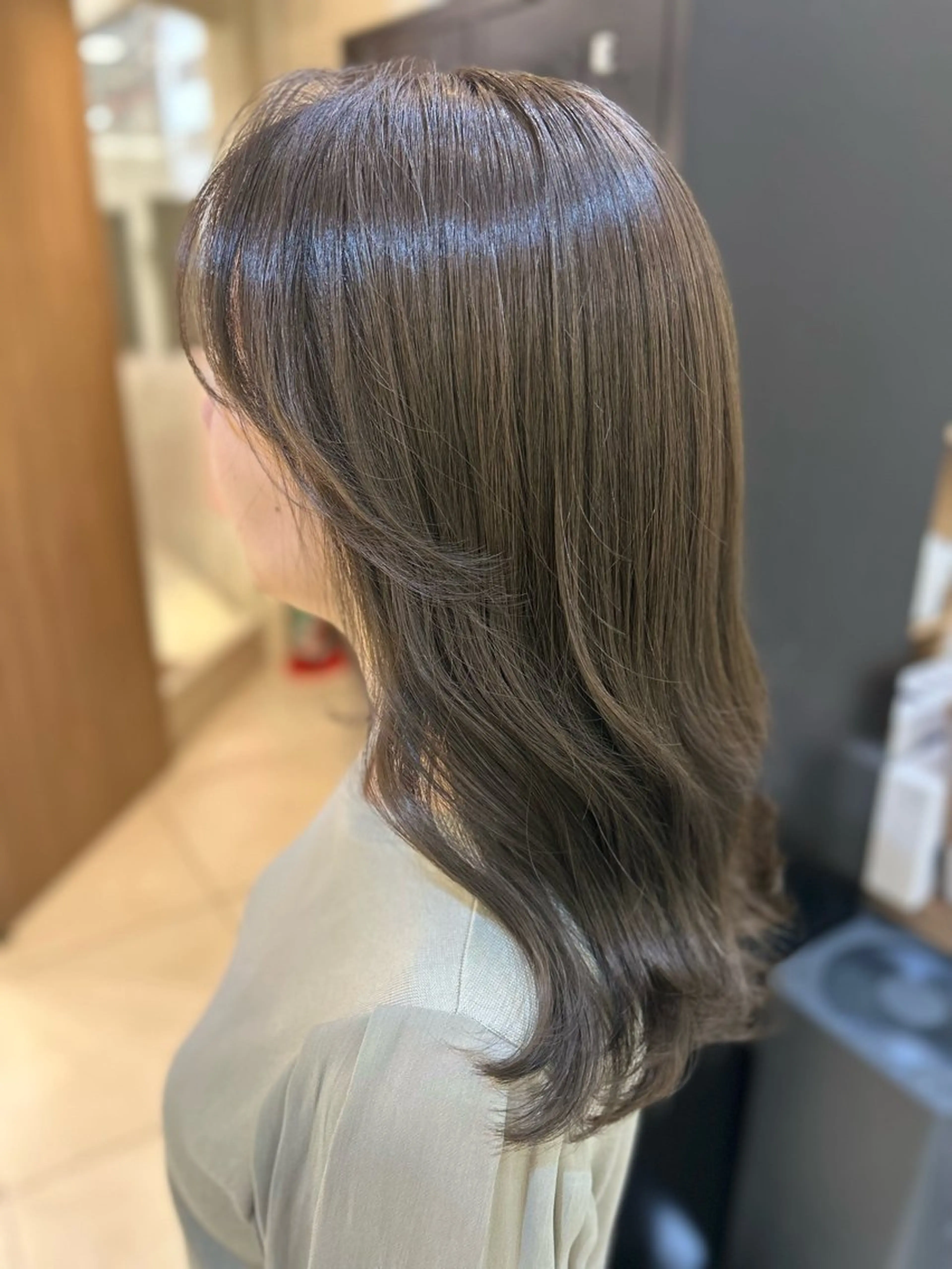 ミディアム カラー 縮毛矯正/髪質改善/ 艶髪ササキナツミのヘアスタイル