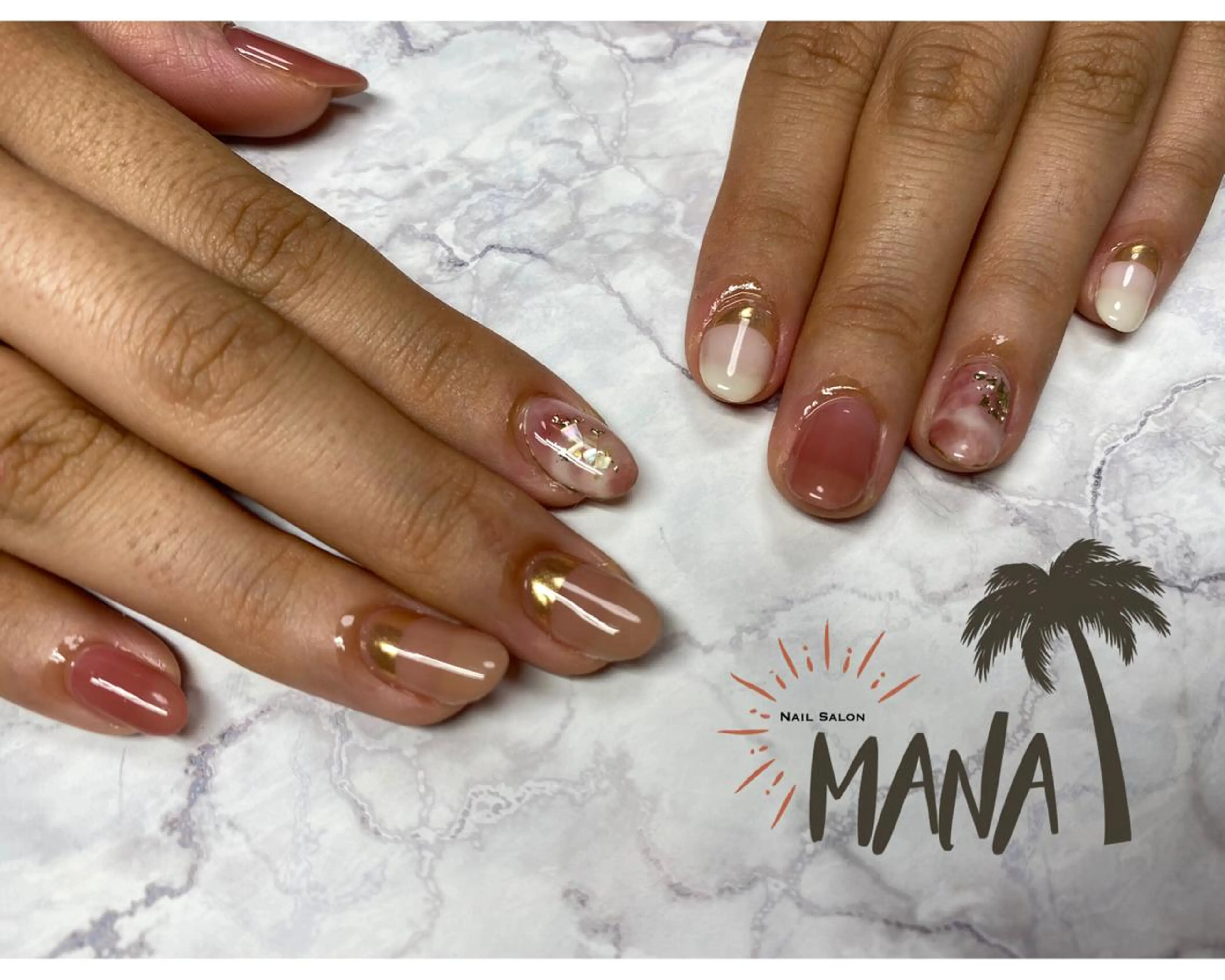ネイル ハンドネイル Mana‪ ‪·͜· ❤︎‬のネイルデザイン