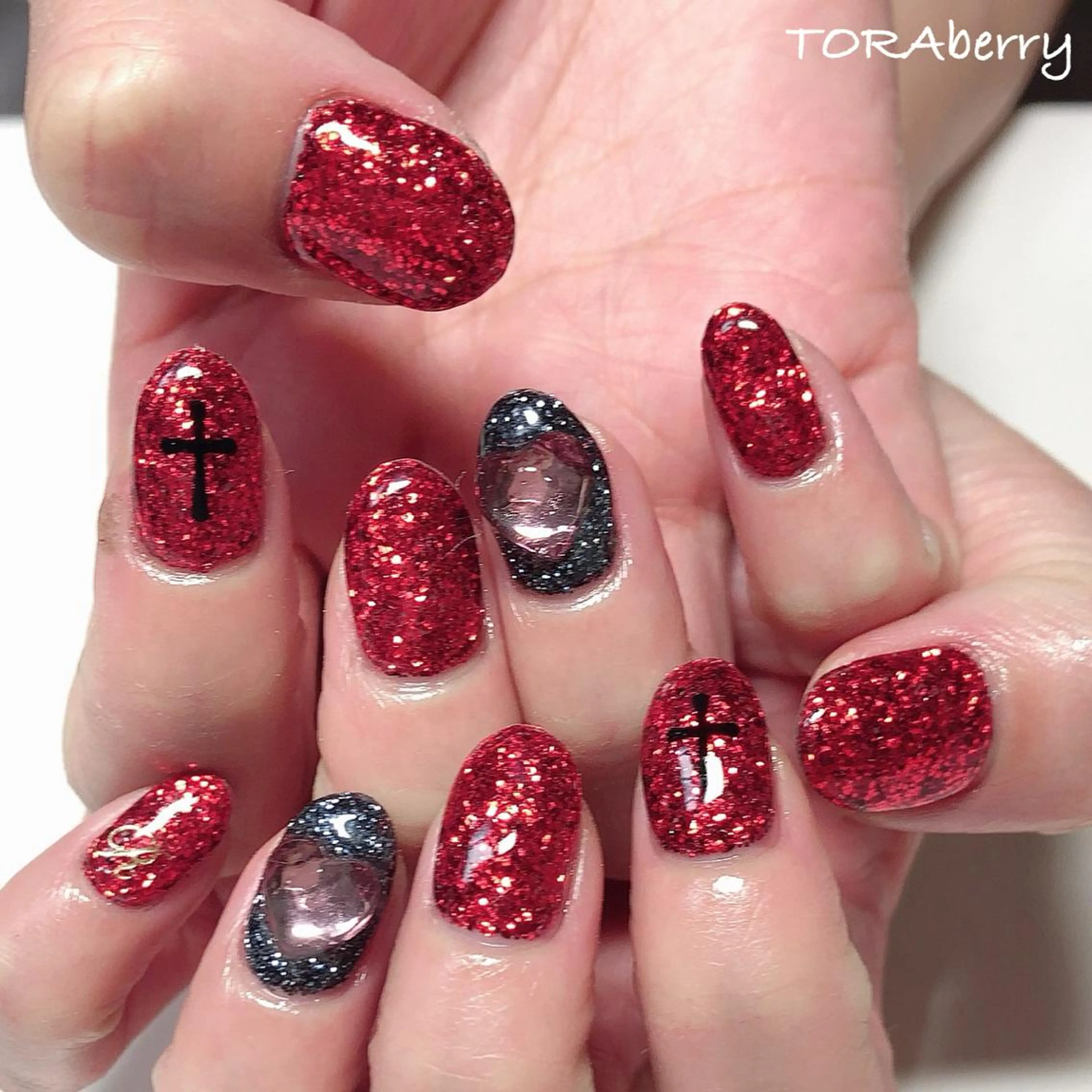 ネイル ラメ(グリッター) ハンドネイル ネイリスト なつみのネイルデザイン