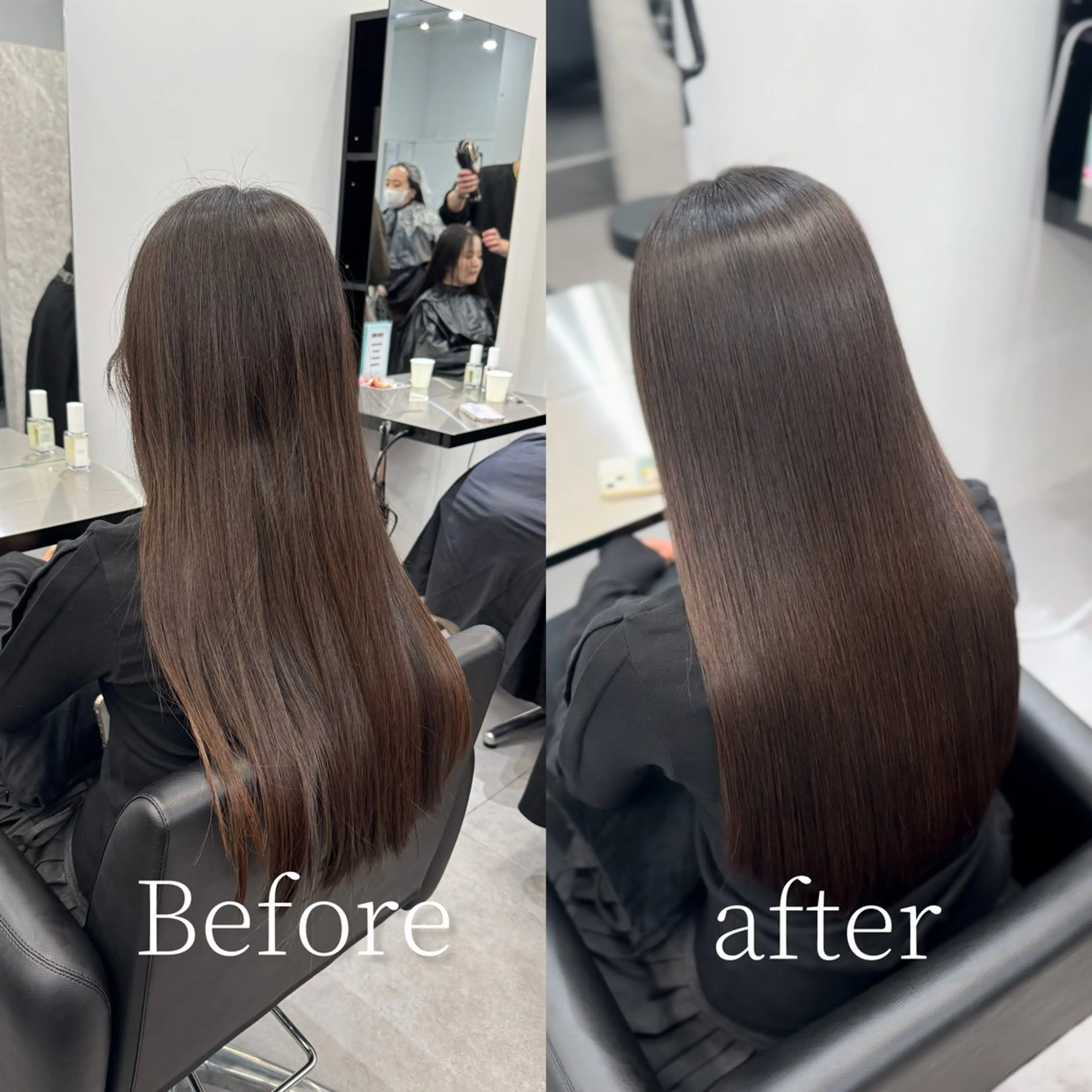 ロング カット ヘアカラー 縮毛矯正 トリートメント 韓国風cut/ 縮毛矯正/正岡幹康のヘアスタイル