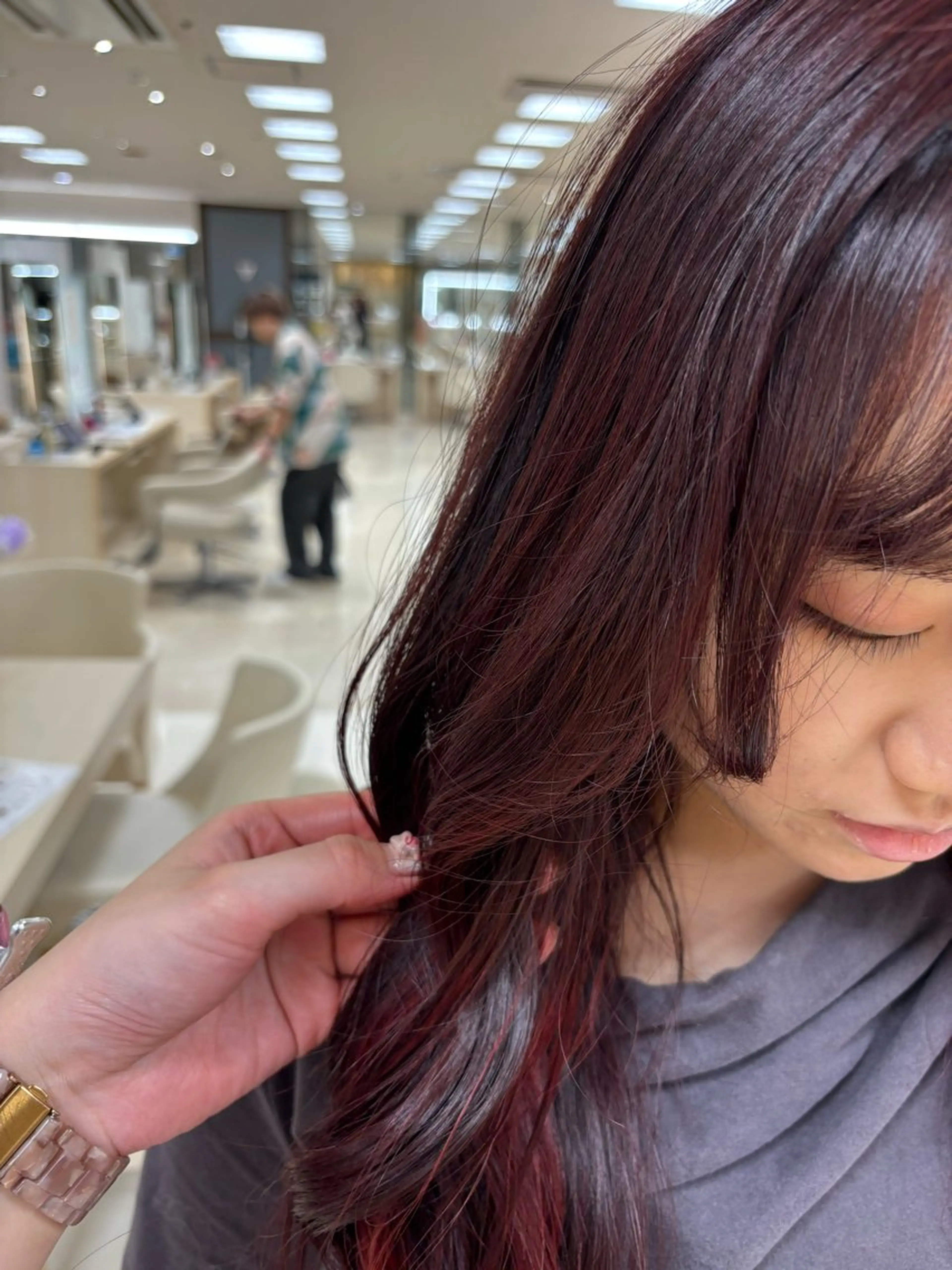 カラー 🎀暖色カラー/透明 感カラー/ひな🎀のヘアスタイル