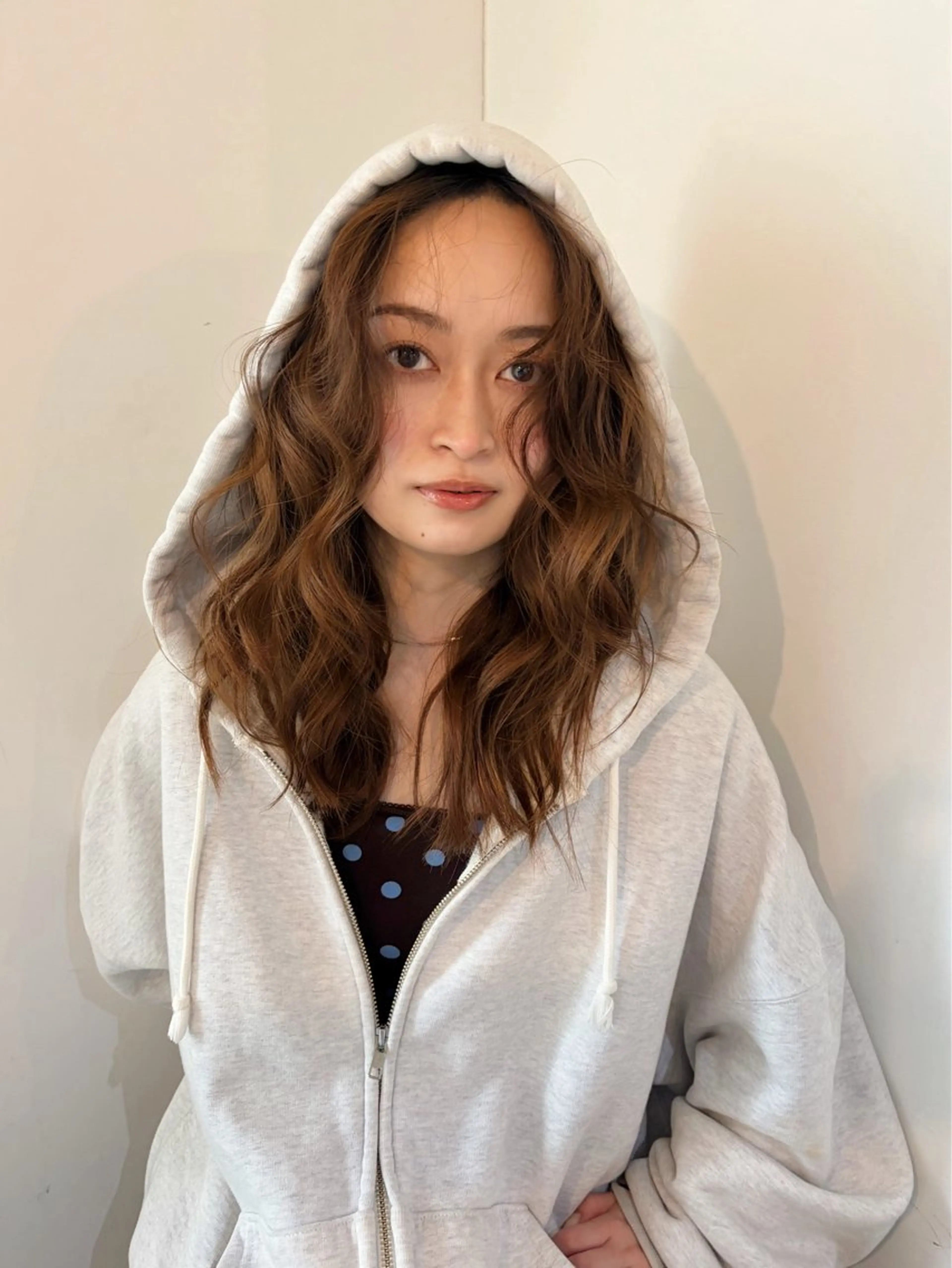 セミロング カット ヘアカラー 🧣misaki 🧣のヘアスタイル