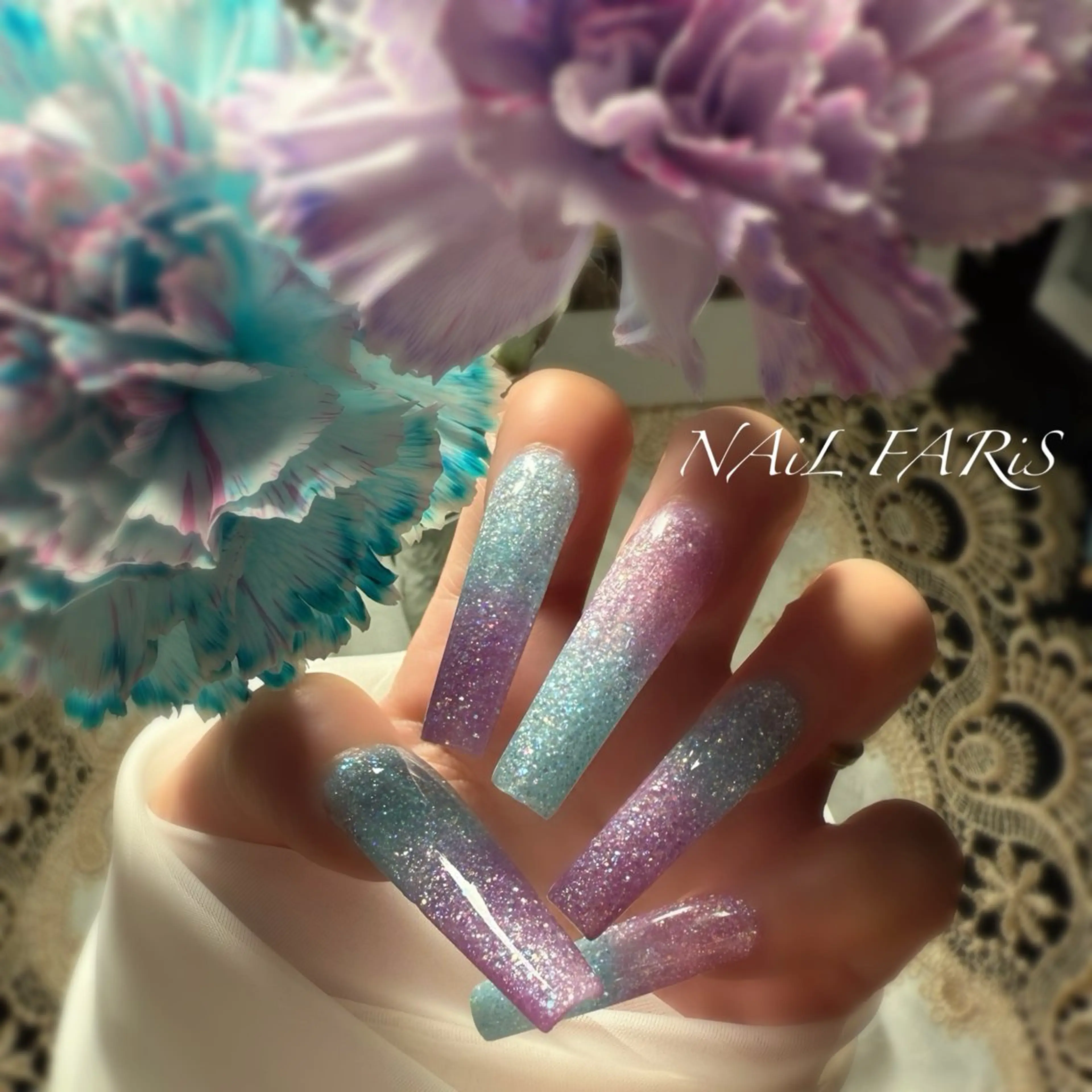 ネイル ロングネイル ハンドネイル NAiL FARiS Megのネイルデザイン