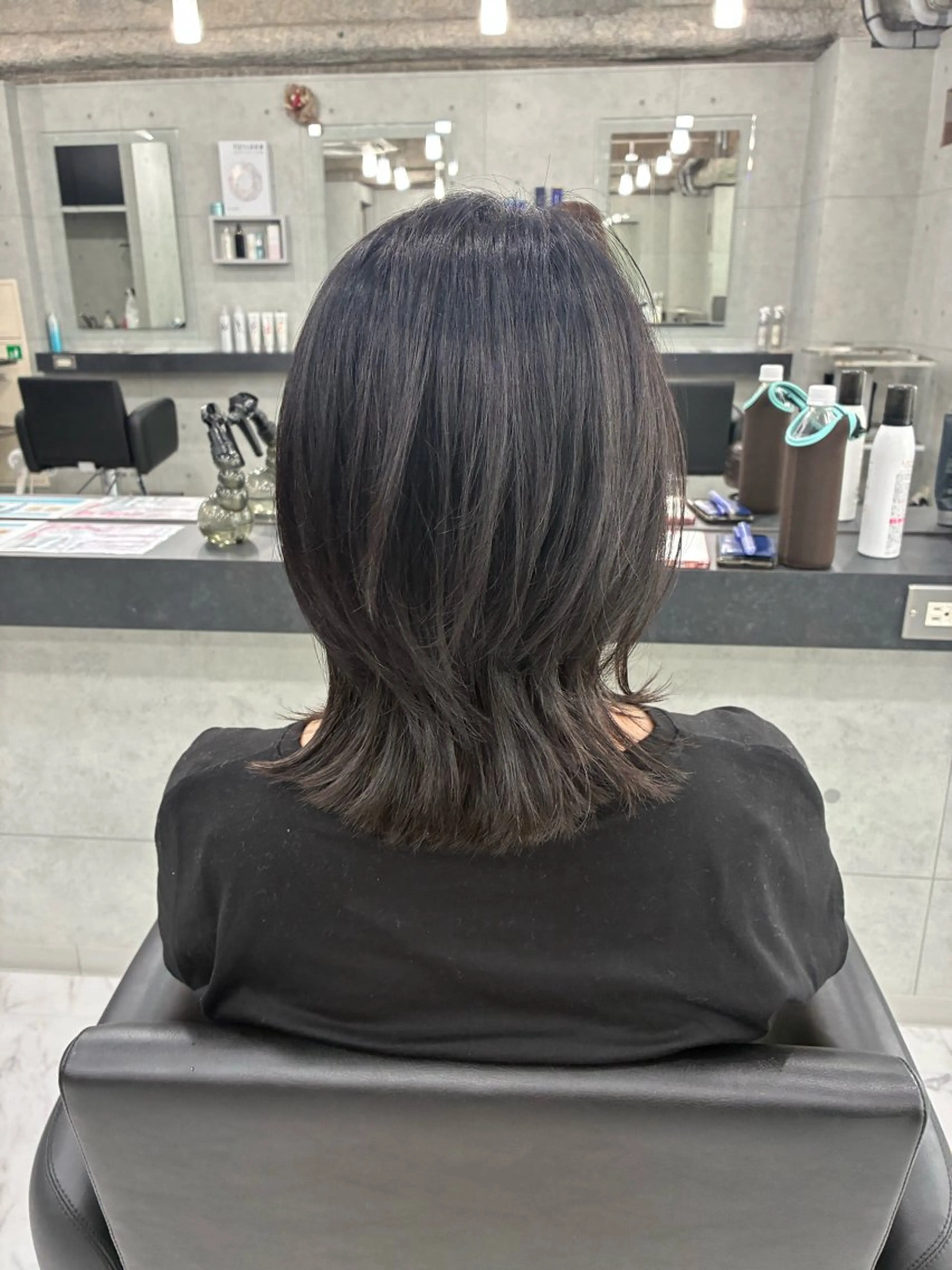 ミディアム カラー パーマ レイヤーカット カット ヘアカラー Endearing 北澤那未🌟銀座のヘアスタイル