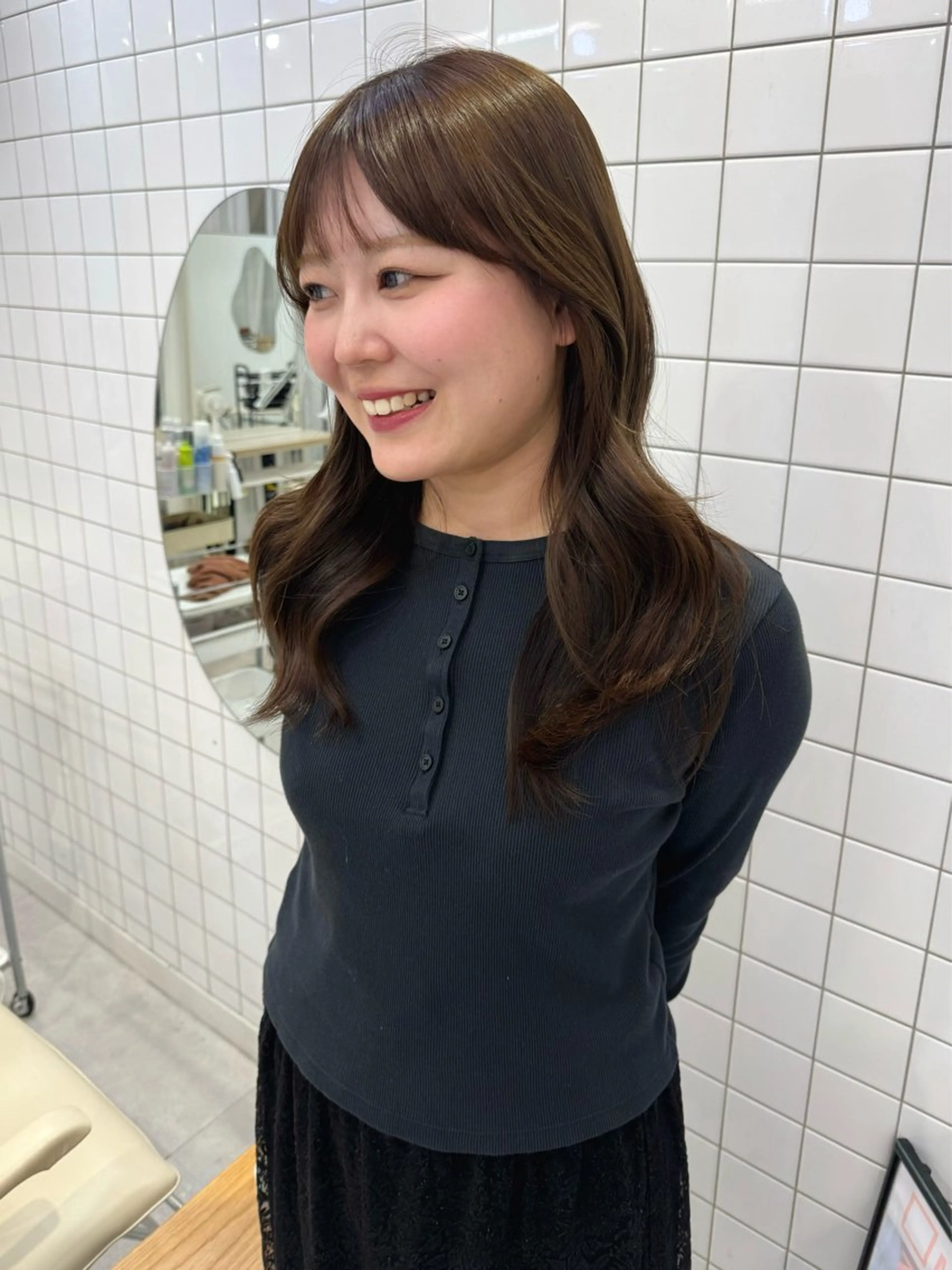 ロング カラー カット ヘアカラー shiro.kobe 森彩華のヘアスタイル