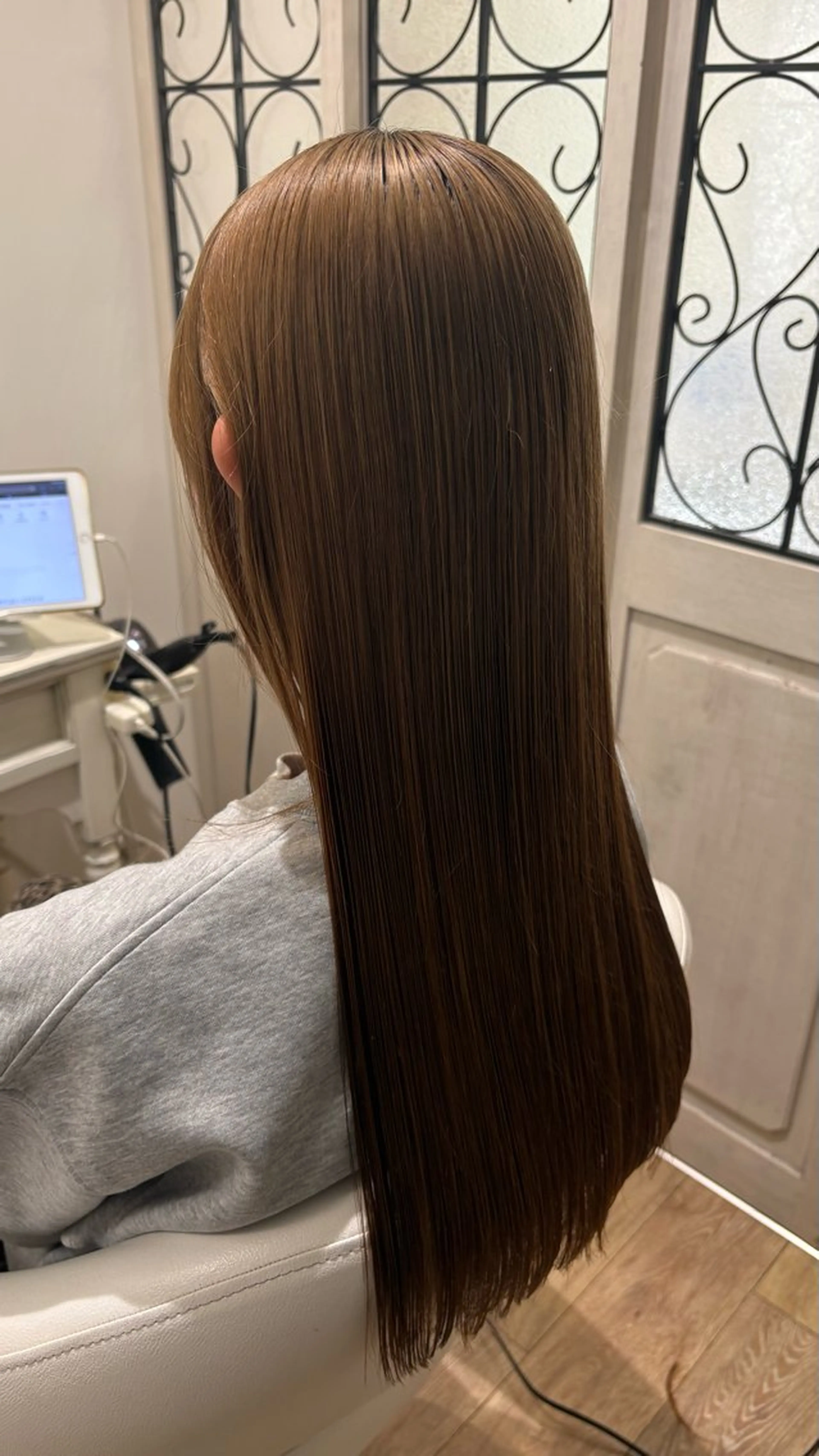 ロング カラー カット トリートメント 似合わせ 顔周りYUUGAのヘアスタイル