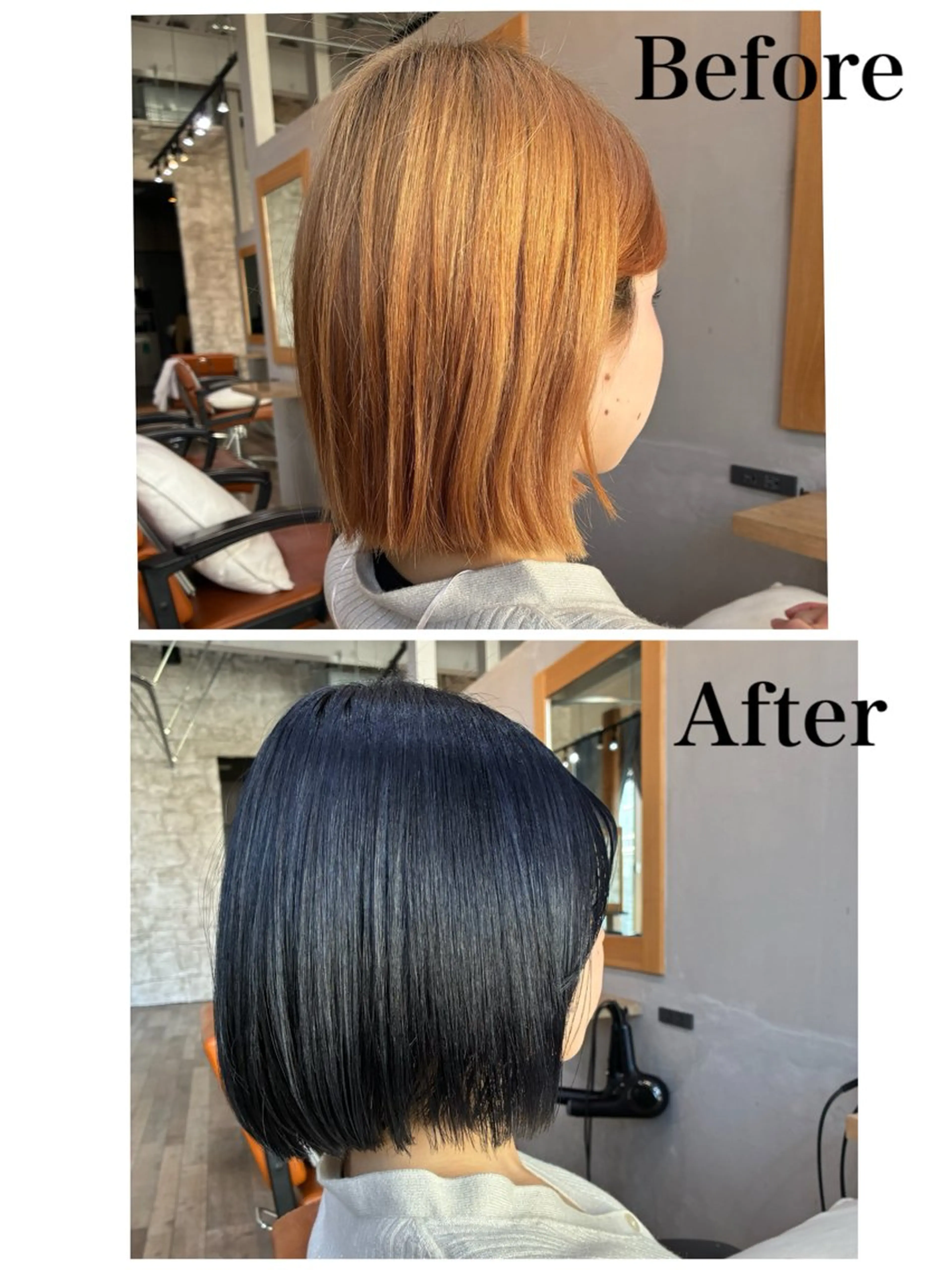 カラー 黒髪 ブルーカラー ブルーブラック 透明感カラー ヘアカラー お褒めの口コミ多数✨ 美髪カラー/浦本冴絵のヘアスタイル