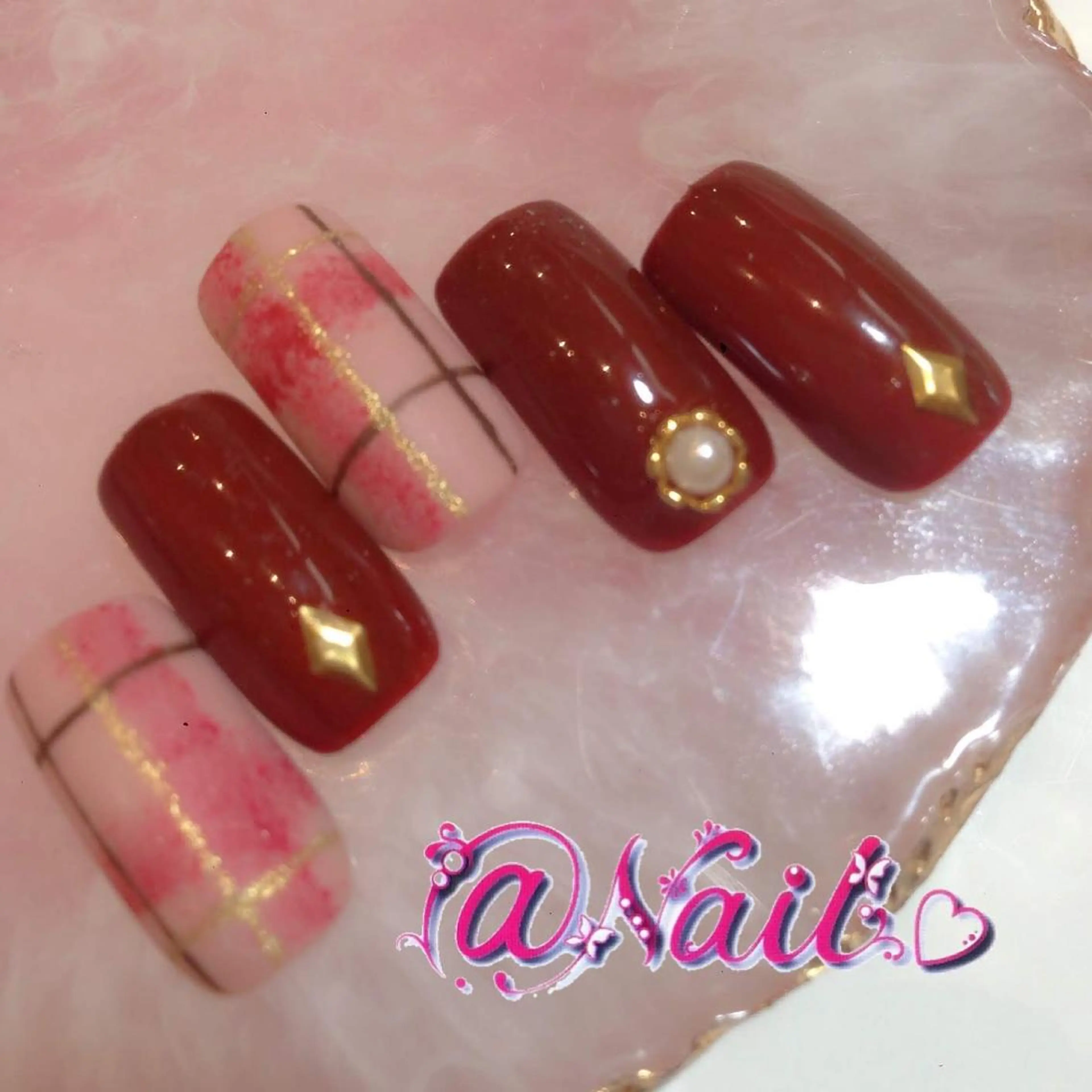 ネイル ネイルチップ 小尾 栞のネイルデザイン