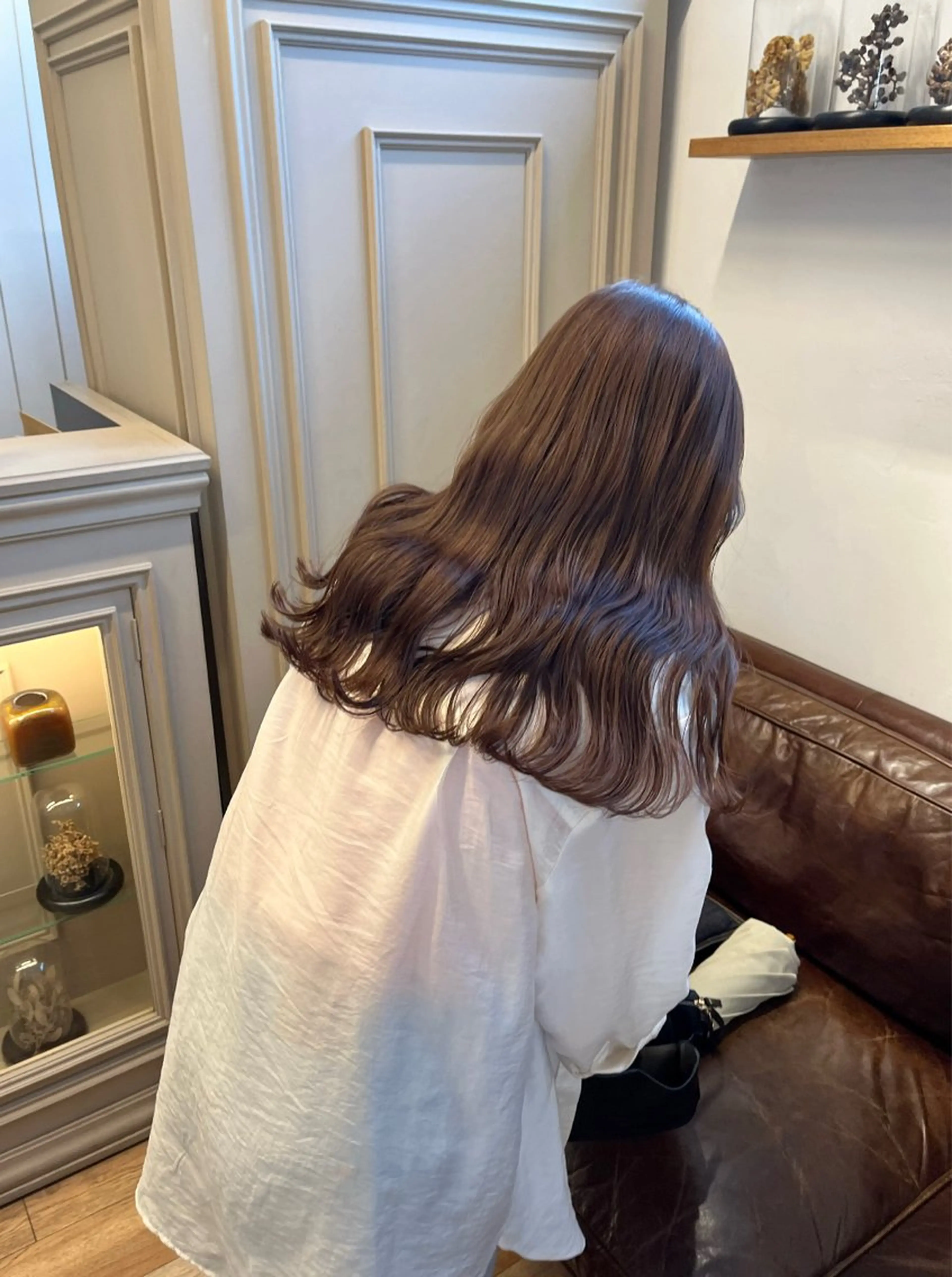 ミディアム カラー オリーブ/縮毛♡ Natsuno🩰のヘアスタイル