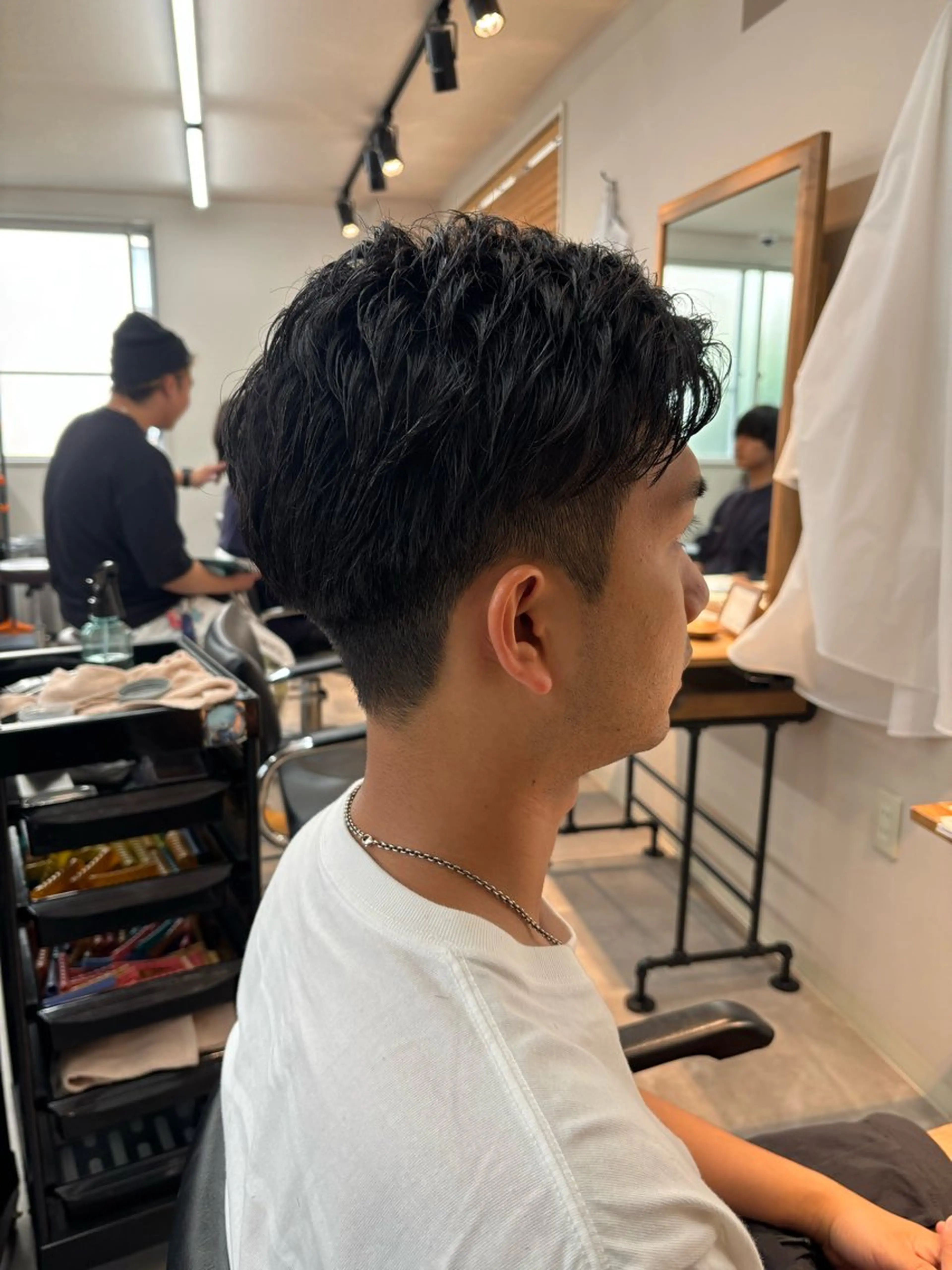 メンズ ツーブロック 刈り上げ カット 保立/フェザーパーマ /メンズカット千葉のヘアスタイル