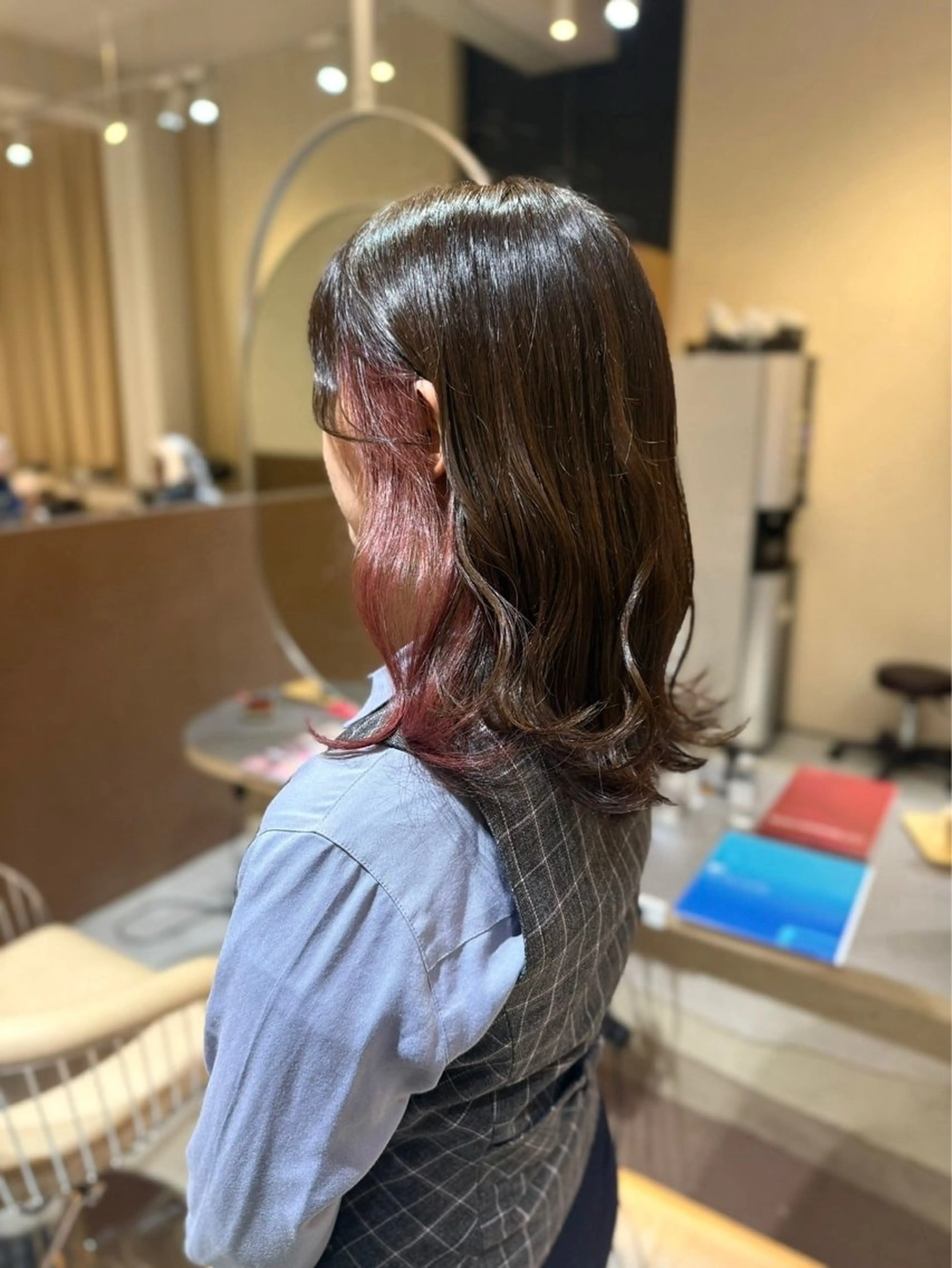 セミロング カラー Lafithhair lov. 福山駅家店のヘアスタイル
