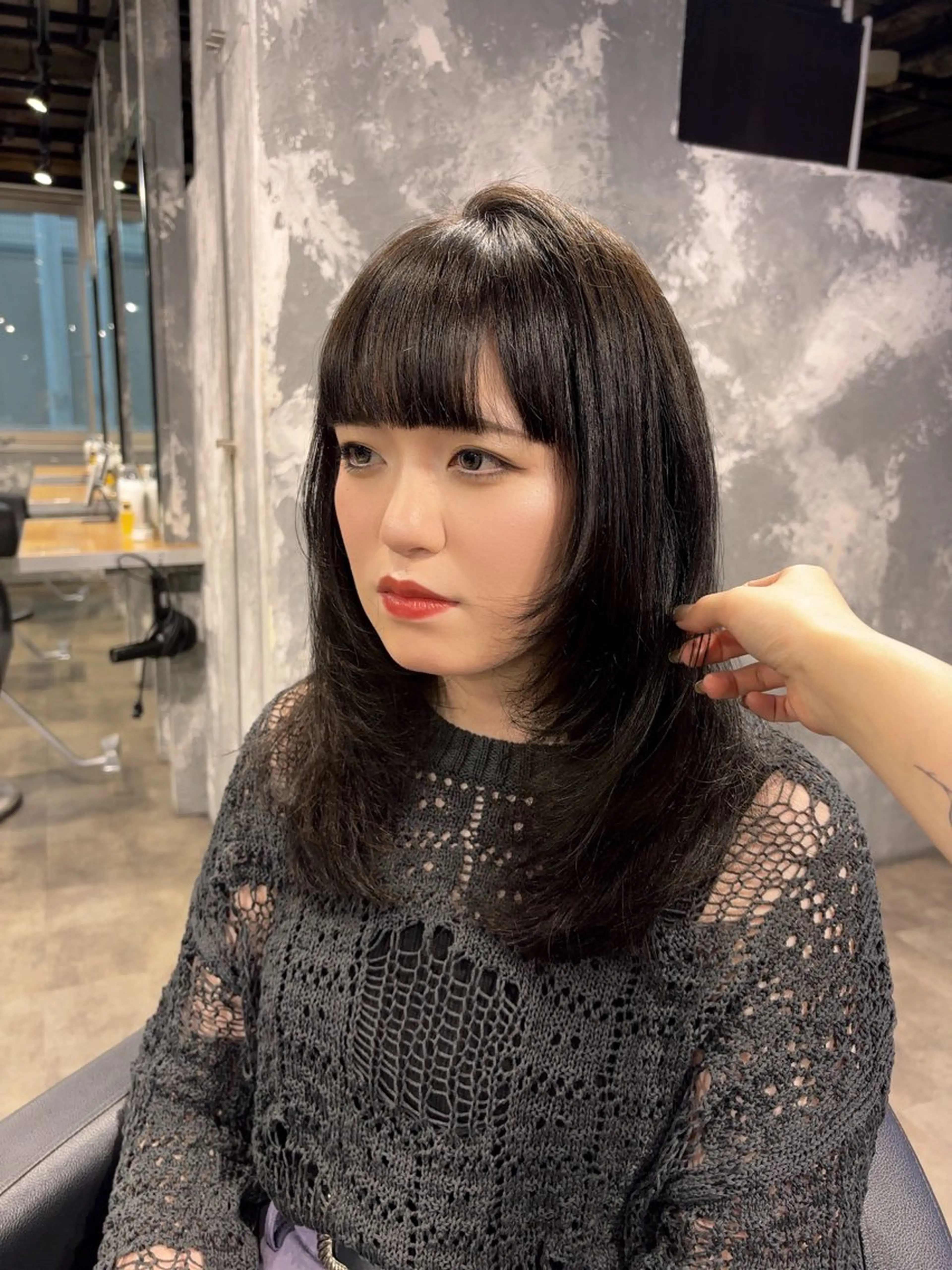 ミディアム レイヤーカット alicetokyo 🦋宮葉🦋のマツエク・マツパデザイン