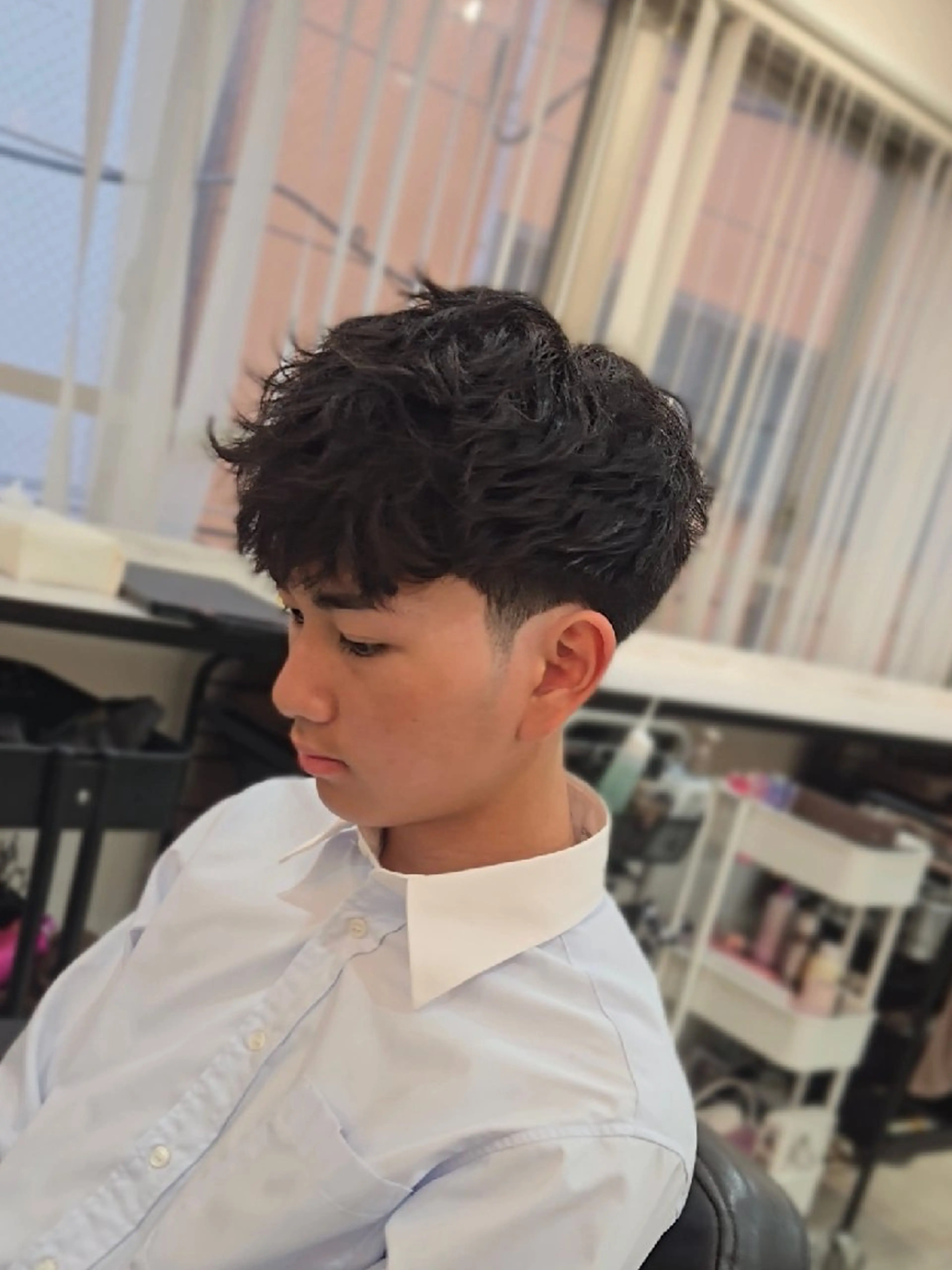 メンズ ショート 学生（メンズ向け） 学生 カット ヘアセット LEN名古屋/パーマ 海外ヘア/メンズ特化のヘアスタイル