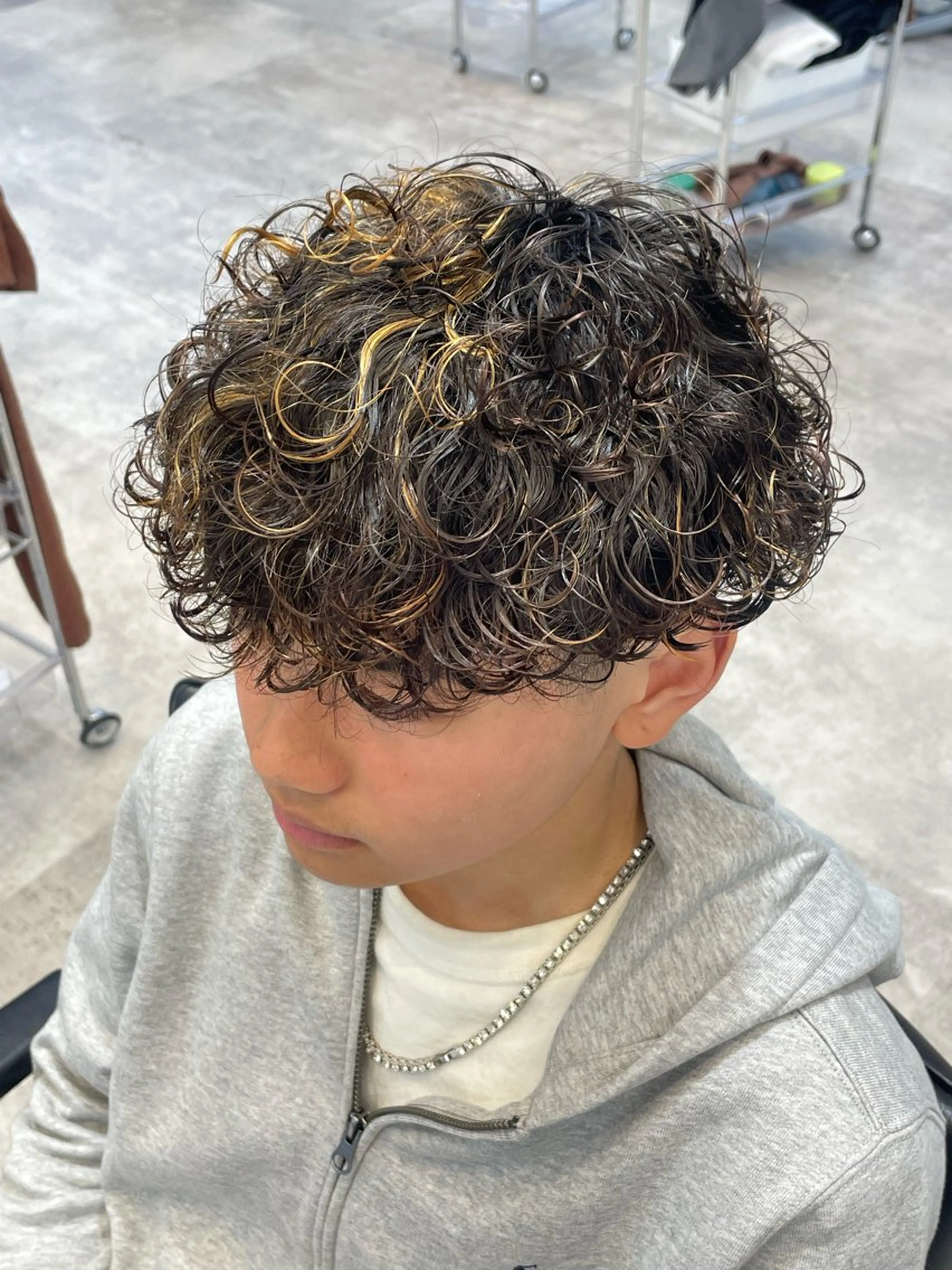 カラー パーマ メンズ カット ヘアカラー パーマ fifth 武正 琉生のヘアスタイル