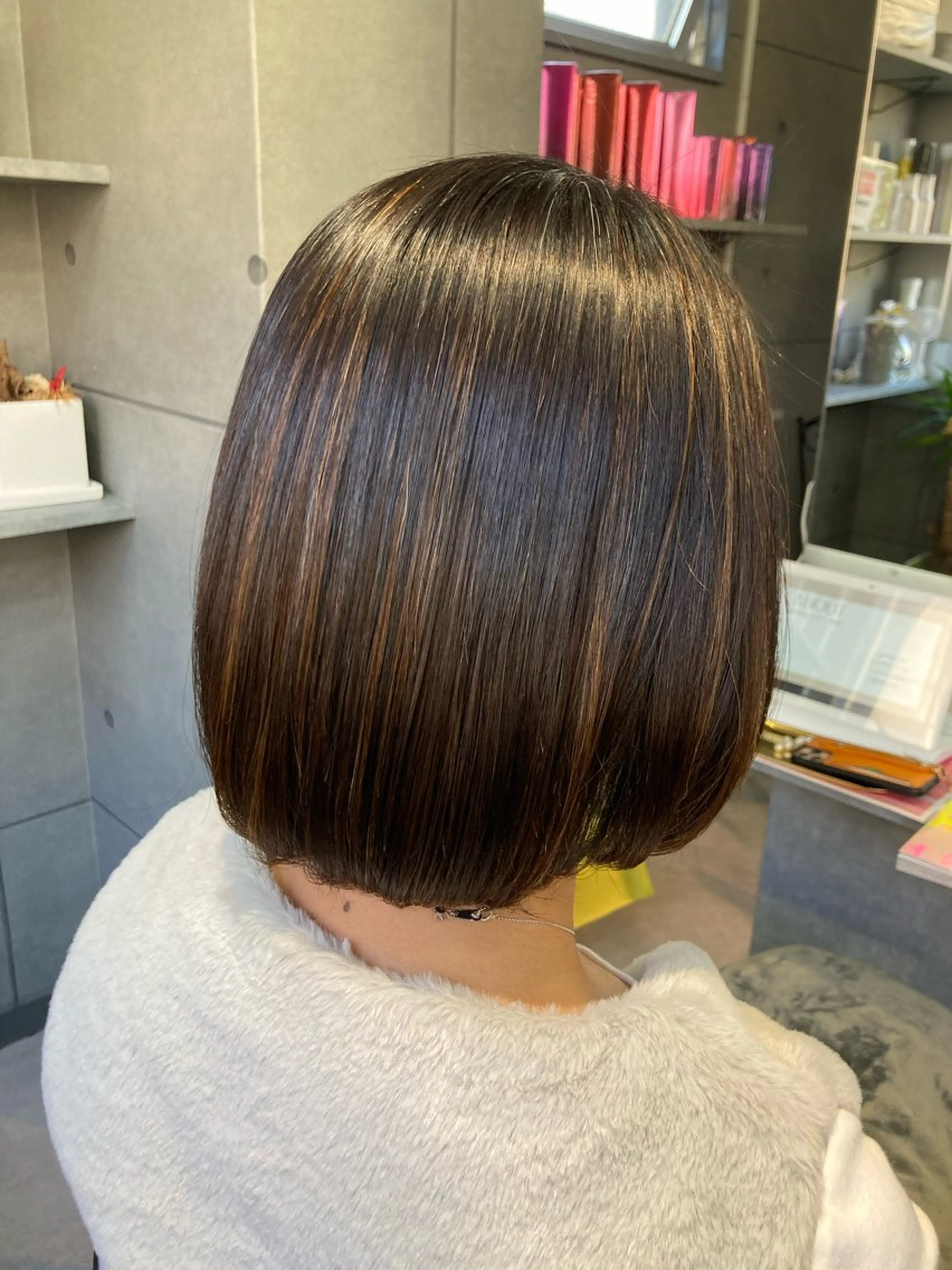 ショート 縮毛矯正 髪質改善☺︎縮毛矯正 ふじい まりんのヘアスタイル