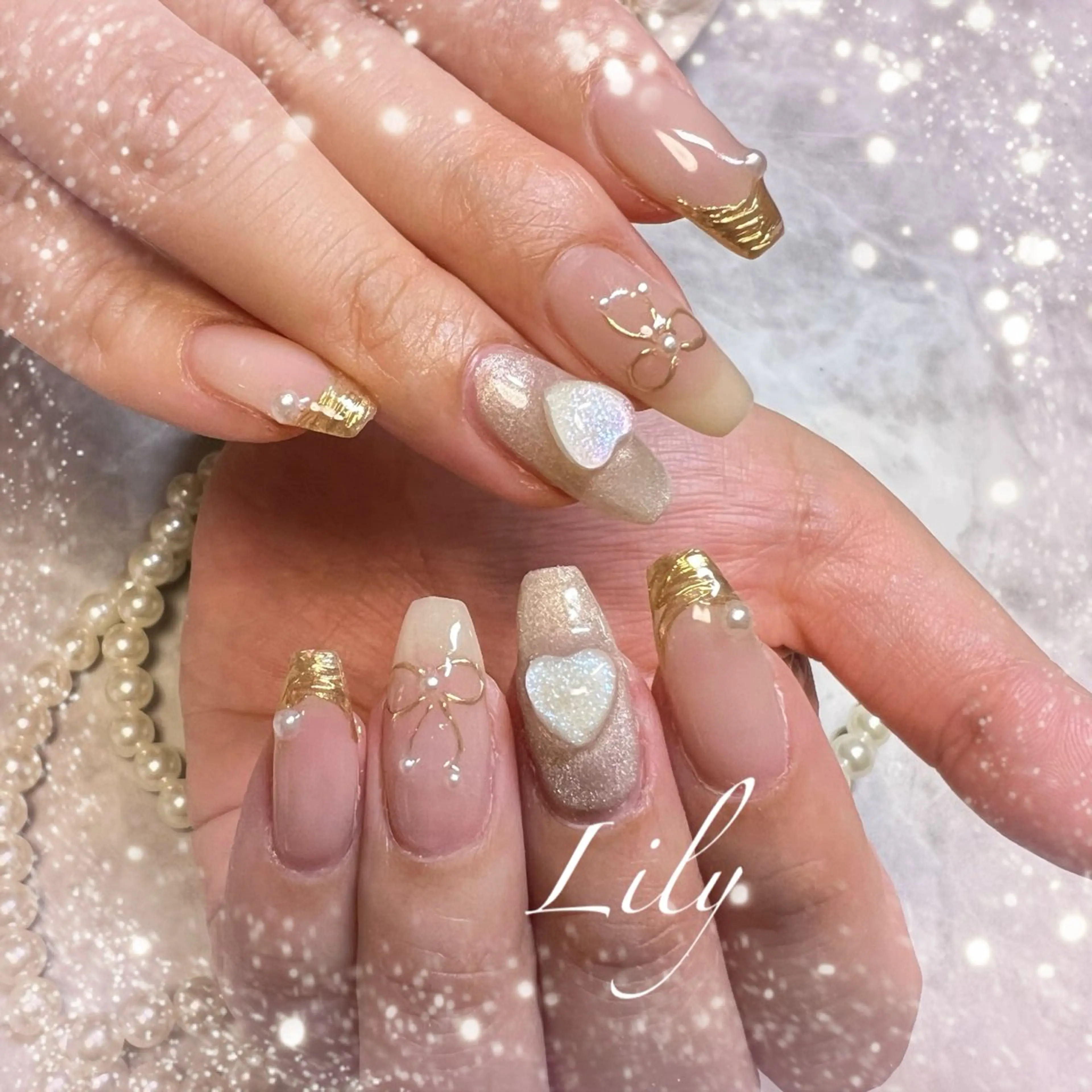 ネイル ハンドネイル Lily*nail 🌻Mii🌻のネイルデザイン