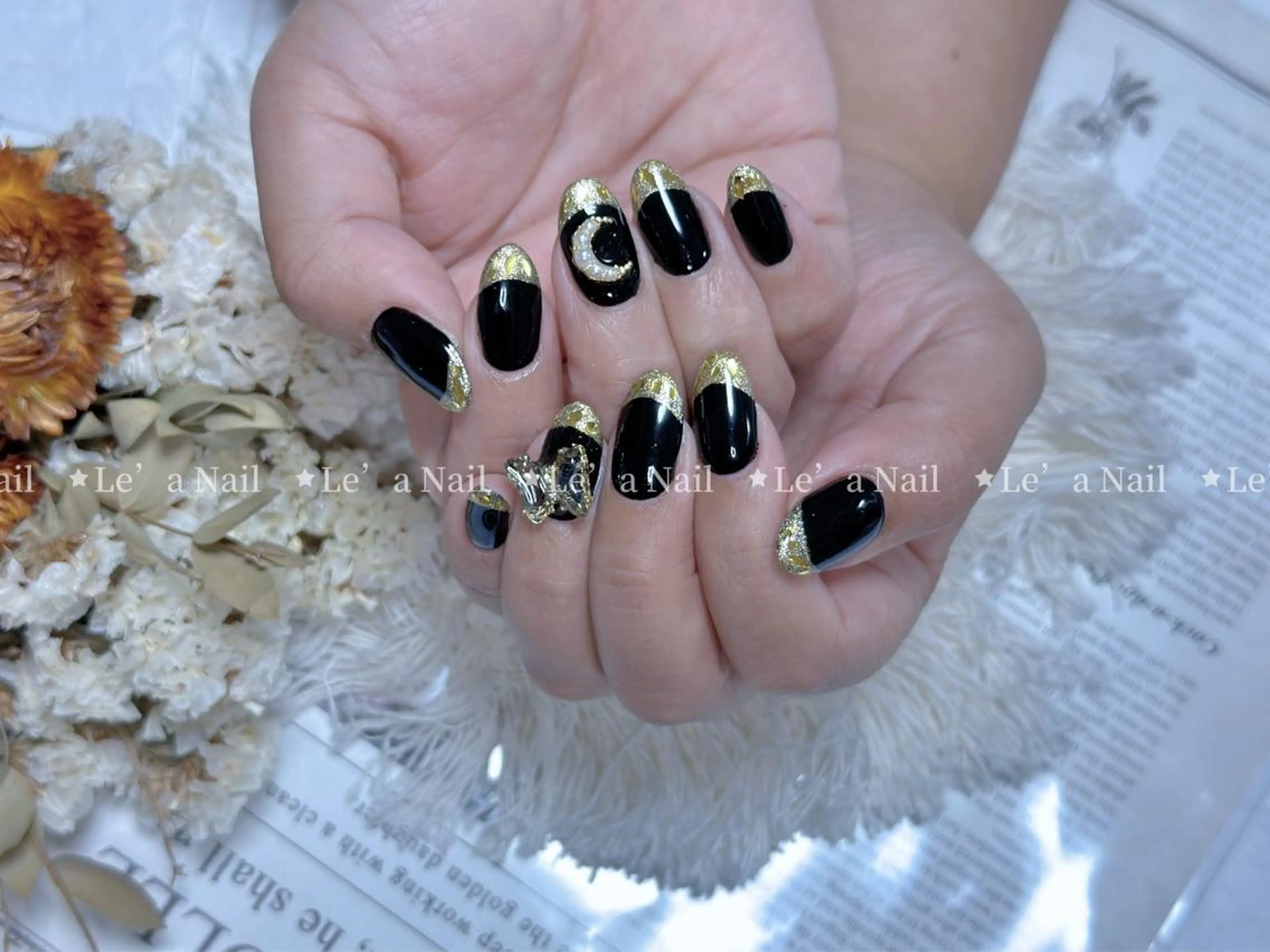 セミロング カラー ネイル Le’a NailSalonのネイルデザイン