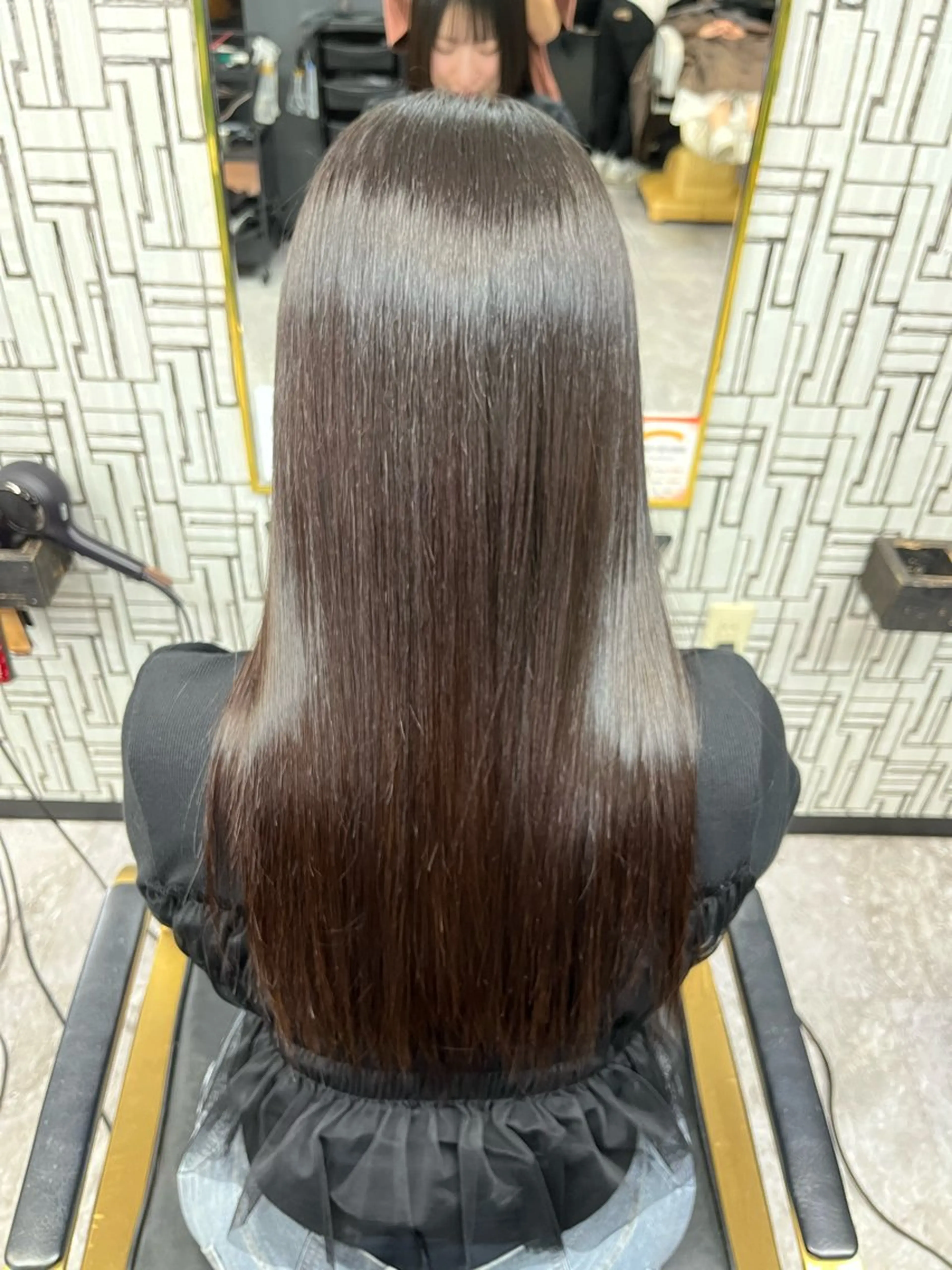 ロング 縮毛矯正 池田 亮雅のヘアスタイル