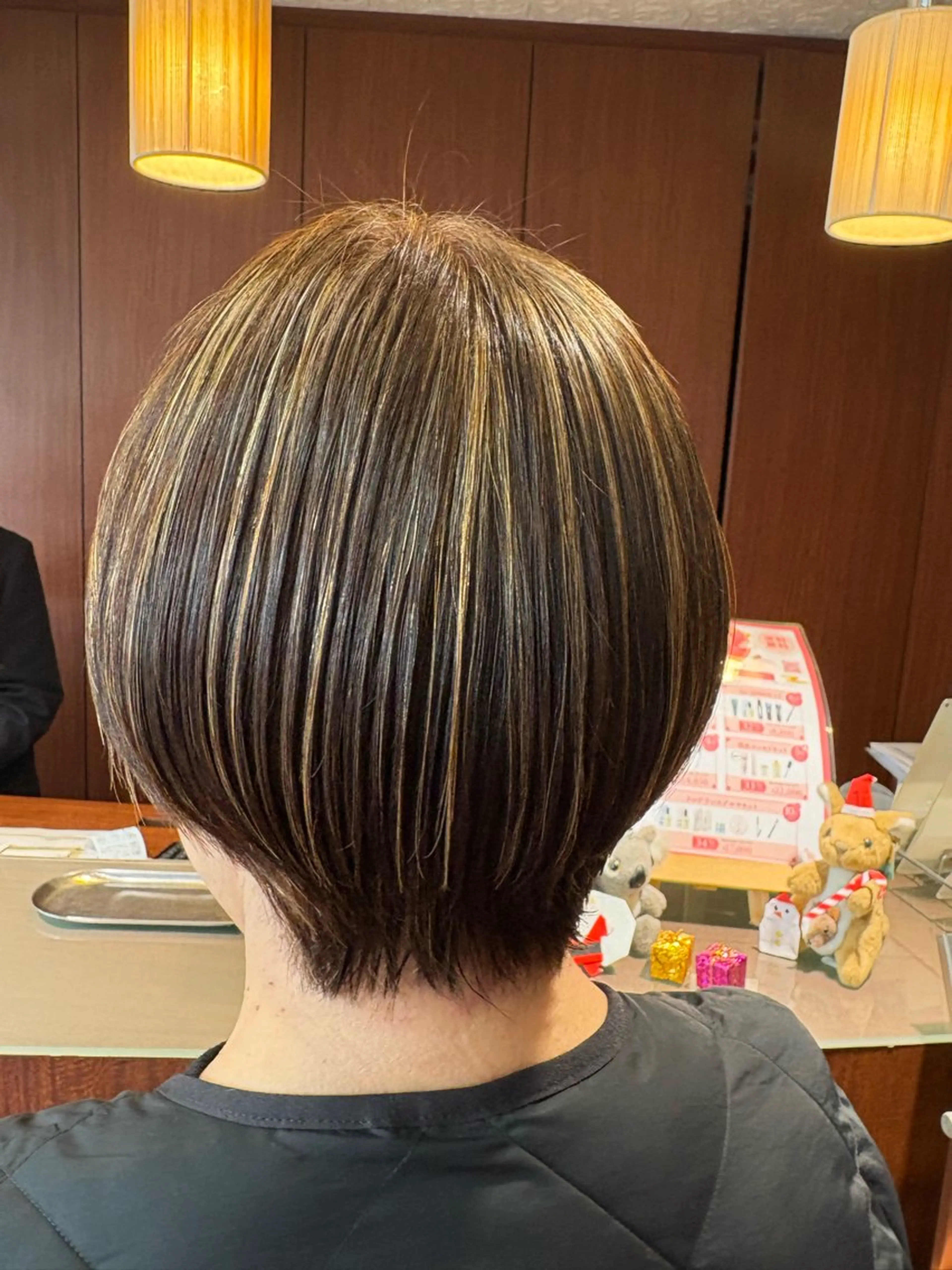 ポイントハイライト+オンカラー 白髪ぼかしの写真