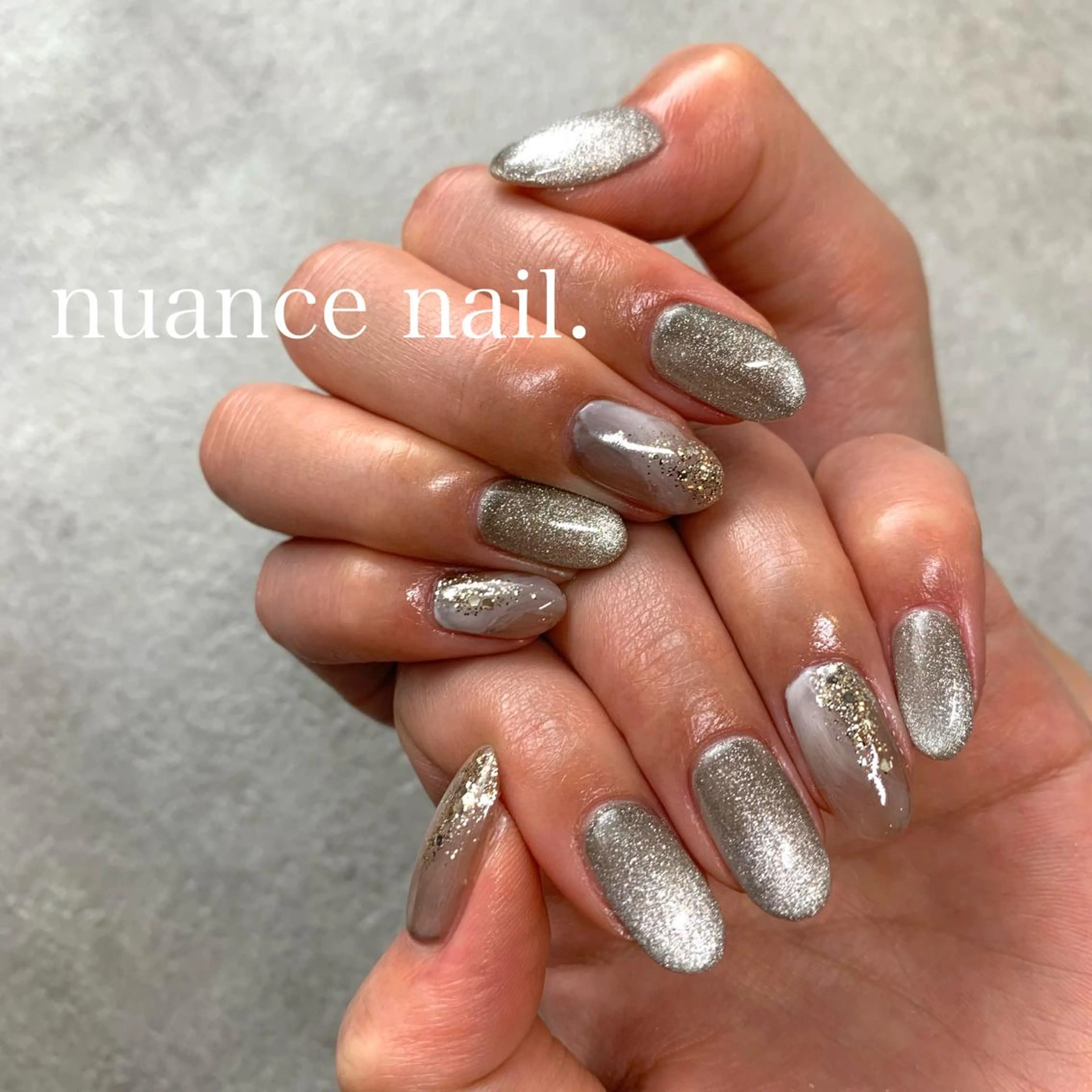 ネイル マグネットネイル ハンドネイル tener 🧋yume🧋のネイルデザイン