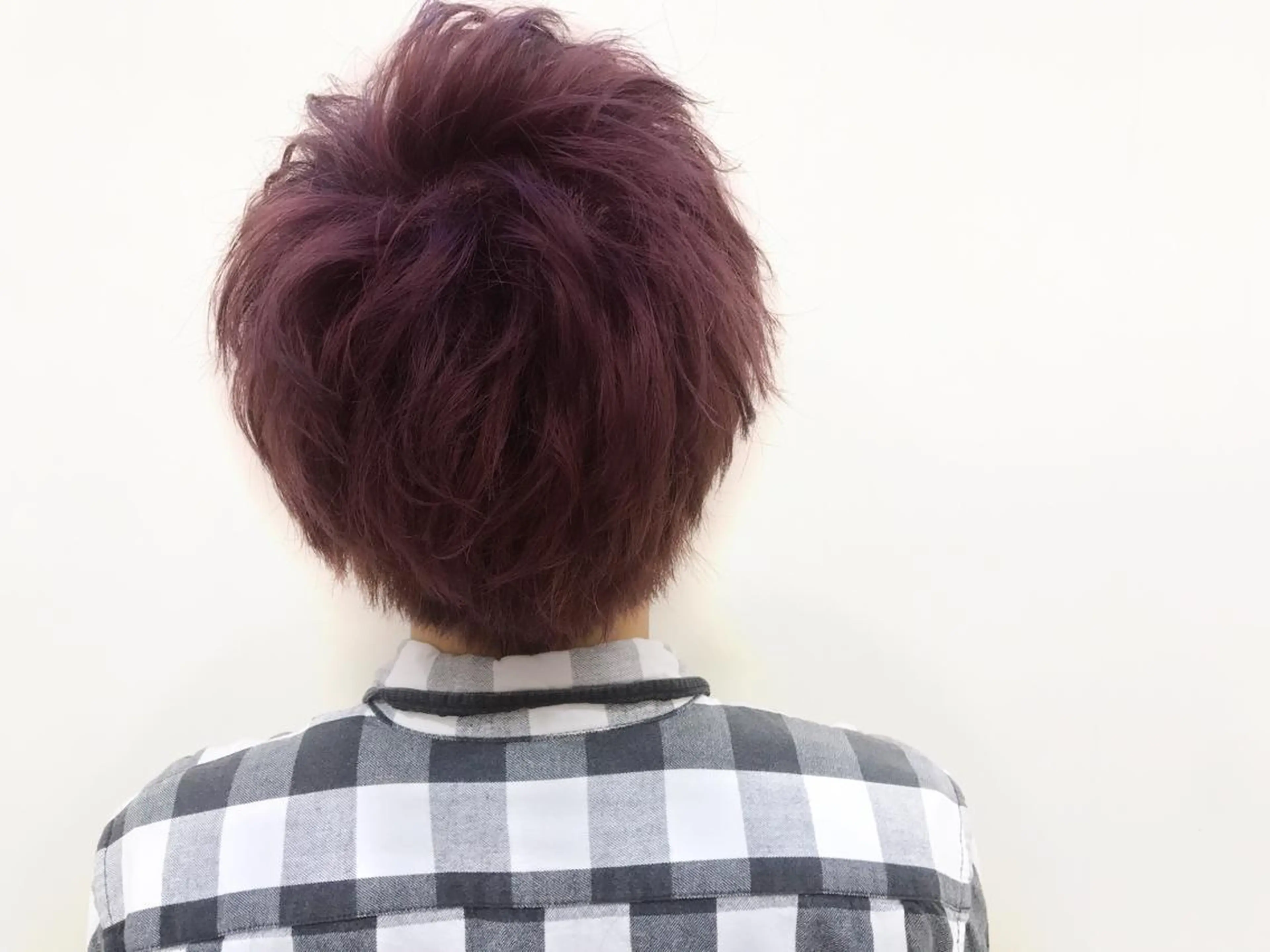 ショート カラー メンズ パープルカラー 💎✨️NoVal by siestaのヘアスタイル