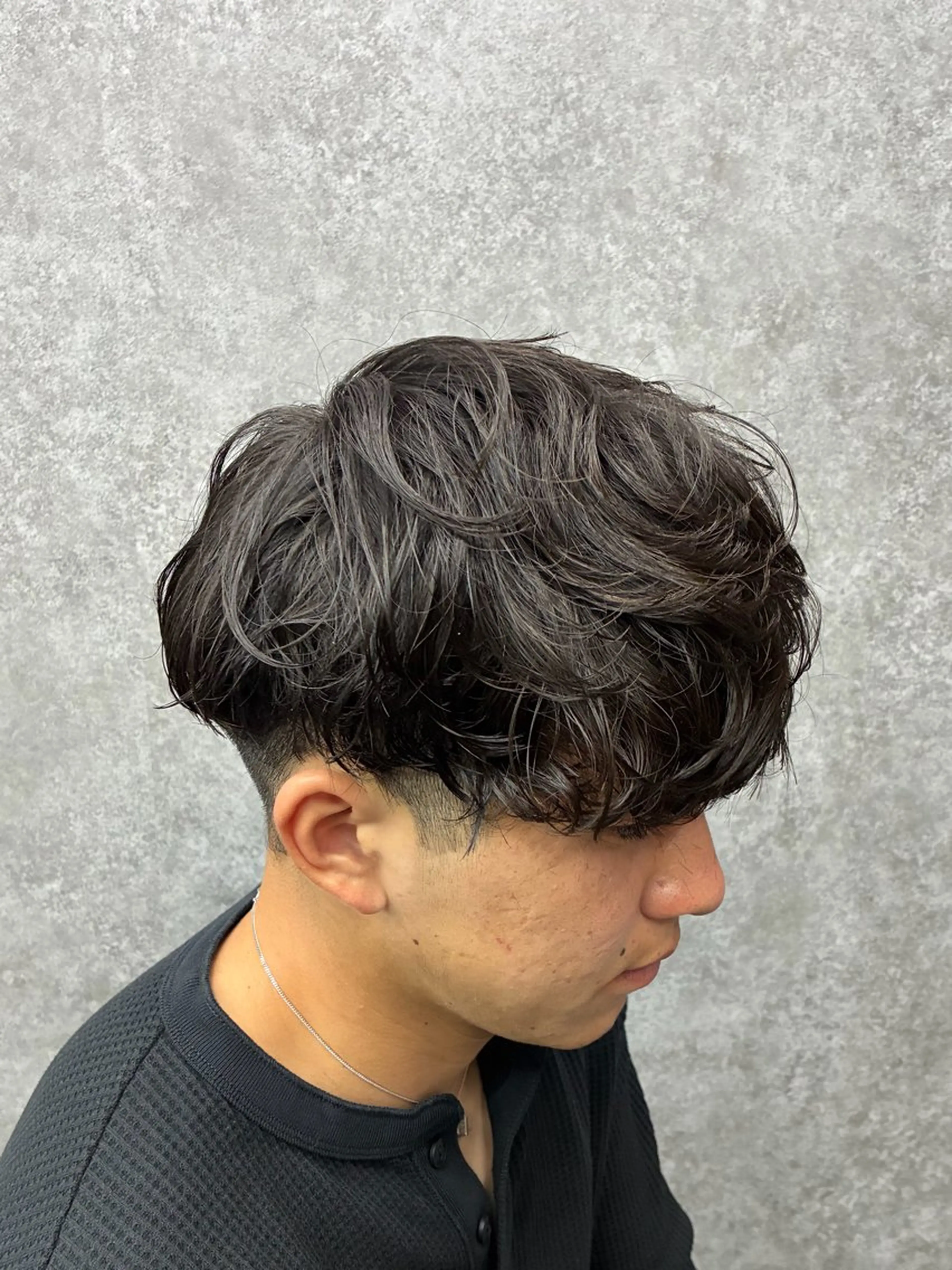 パーマ メンズ カット パーマ 深野 ちさとのヘアスタイル
