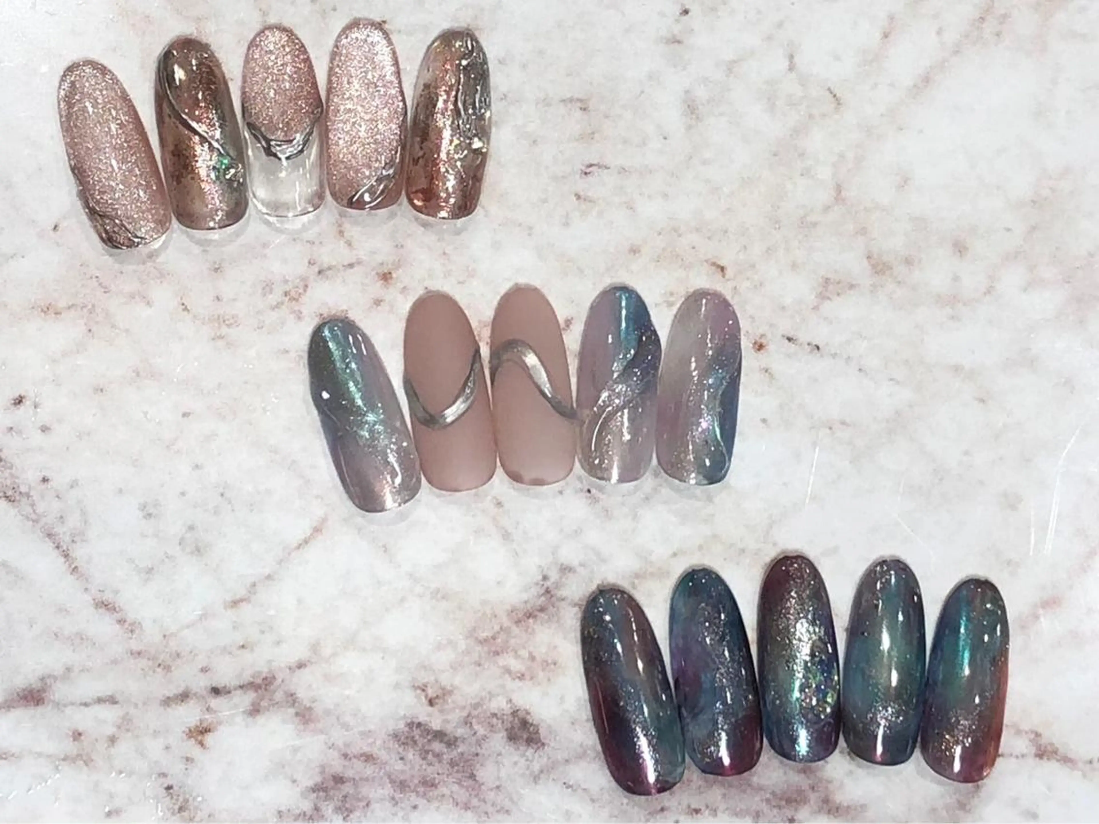 ショート カラー ネイル ハンドネイル éclat エクラのネイルデザイン