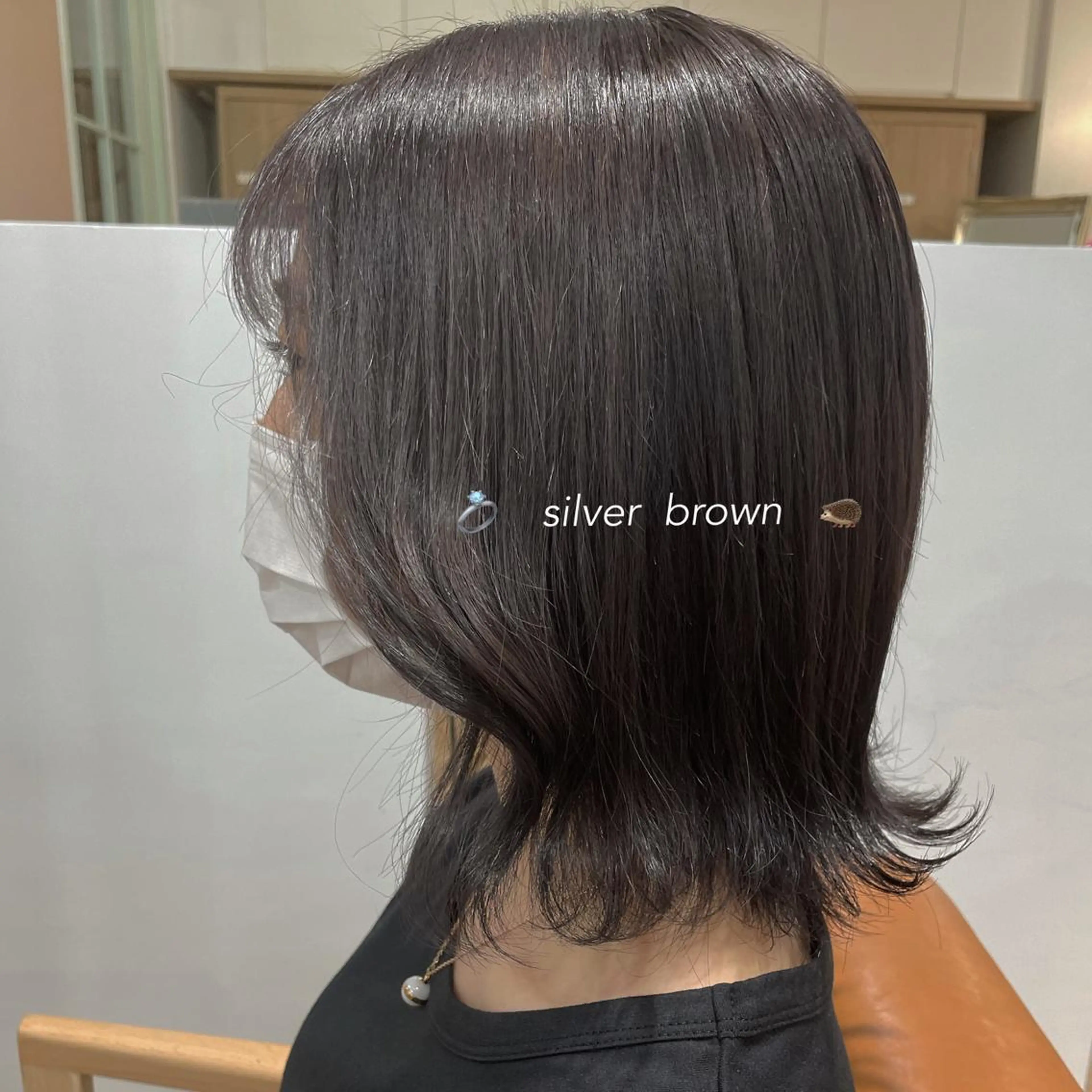 ミディアム 柔らかブラウン/栄/ tomitaのヘアスタイル