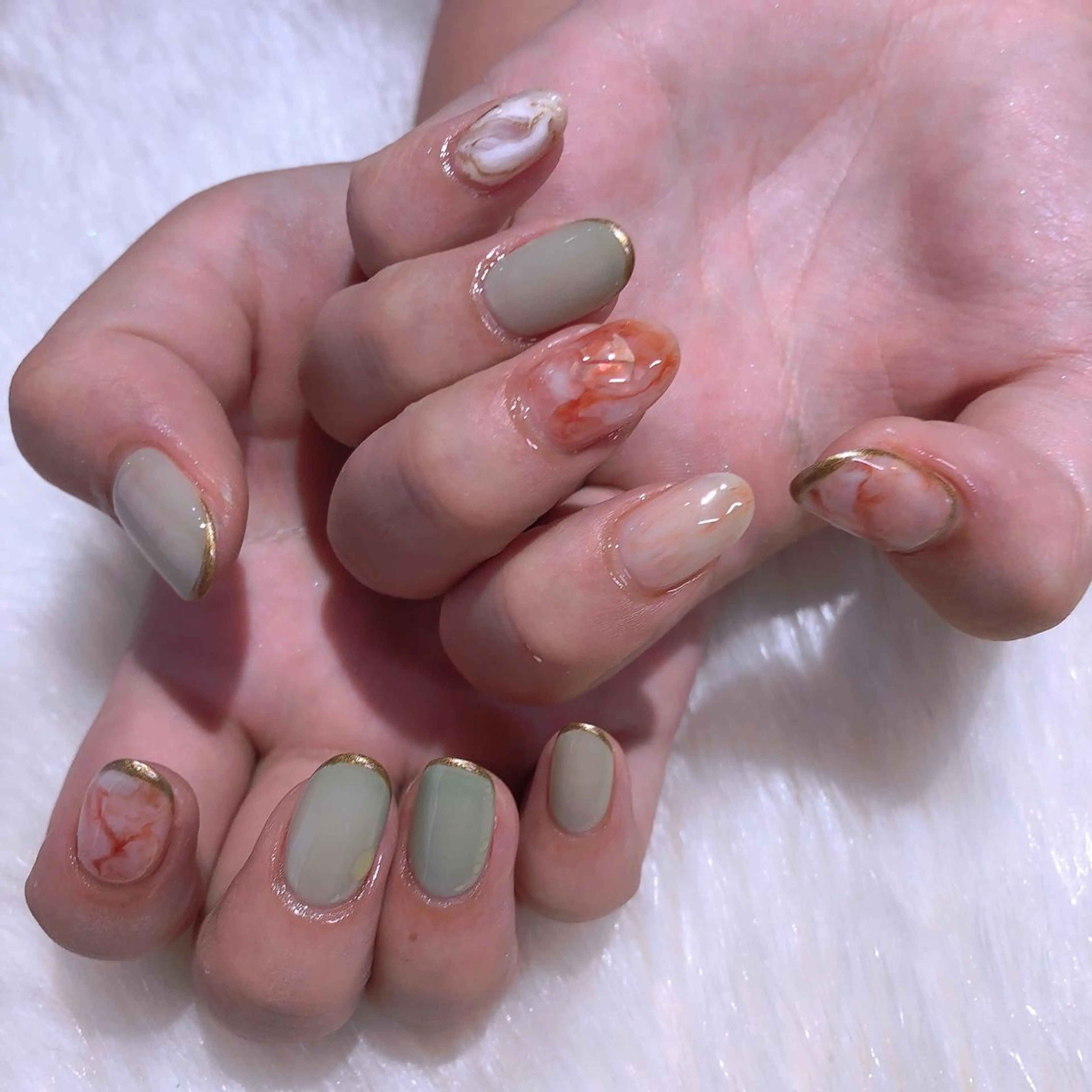 ネイル ハンドネイル フットネイル ハンドケア Miyagi Asamiのネイルデザイン