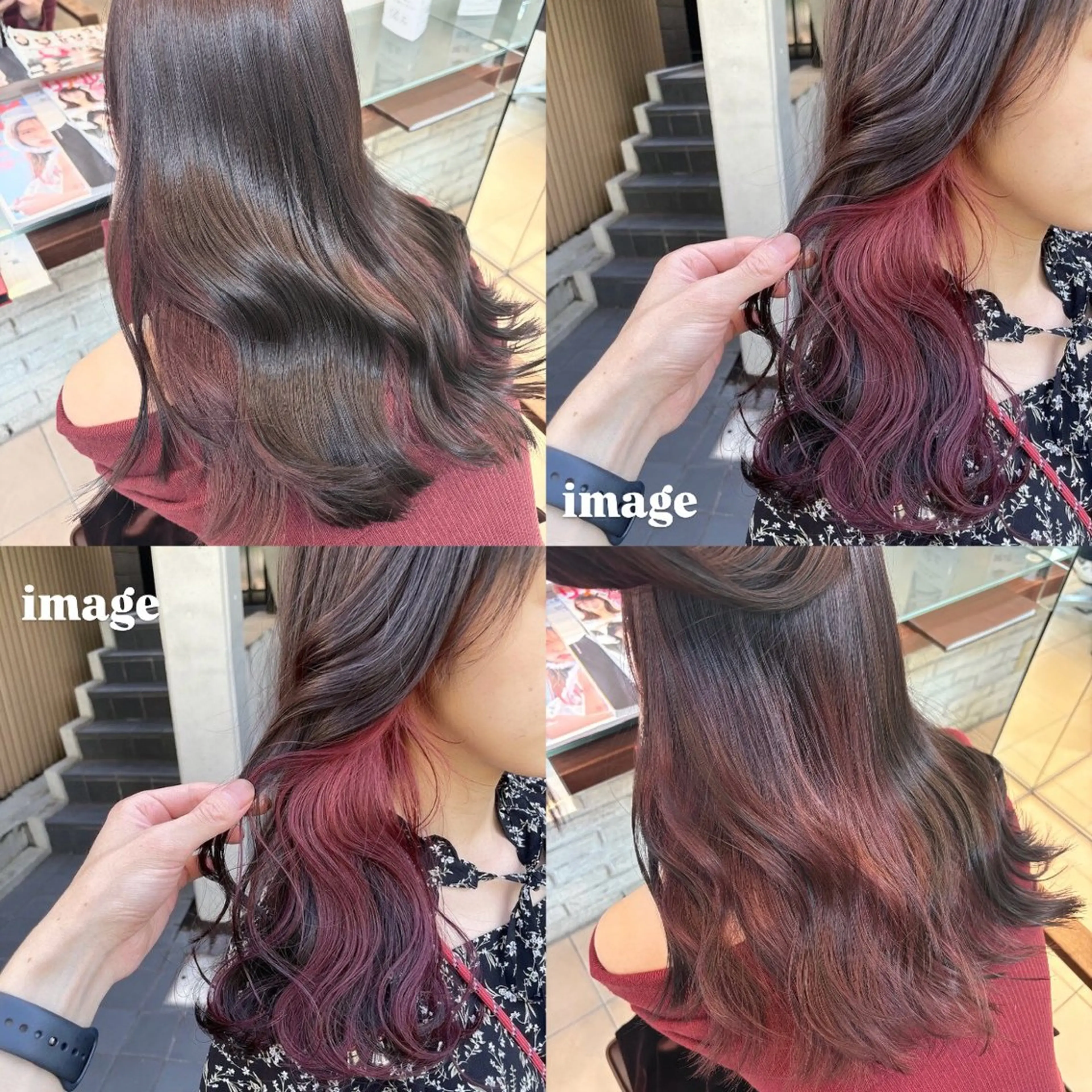 カラー ブラウンカラー レッドカラー ヘアカラー トリートメント 原田 華帆🦋🩶のヘアスタイル