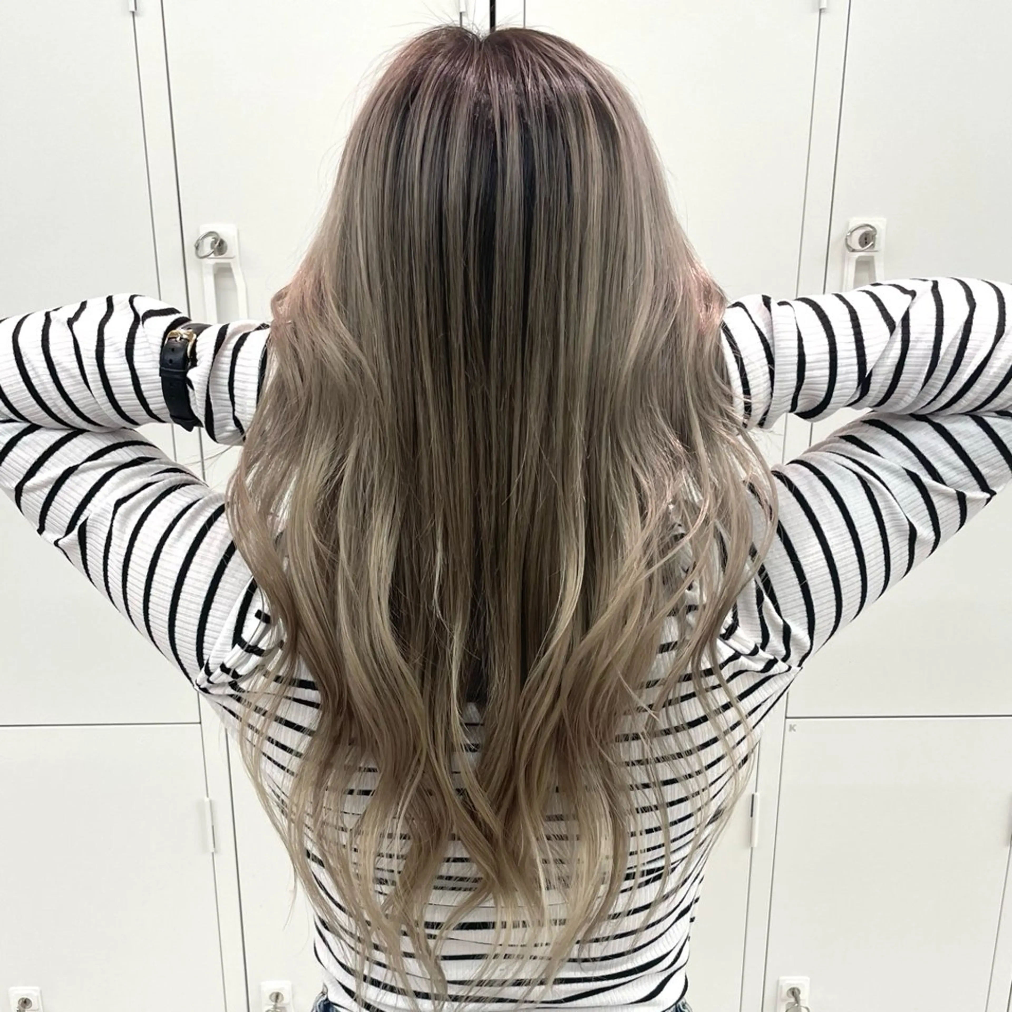 ロング カラー カット ヘアカラー トリートメント 奥山義進/大宮 /ダブルカラーのヘアスタイル