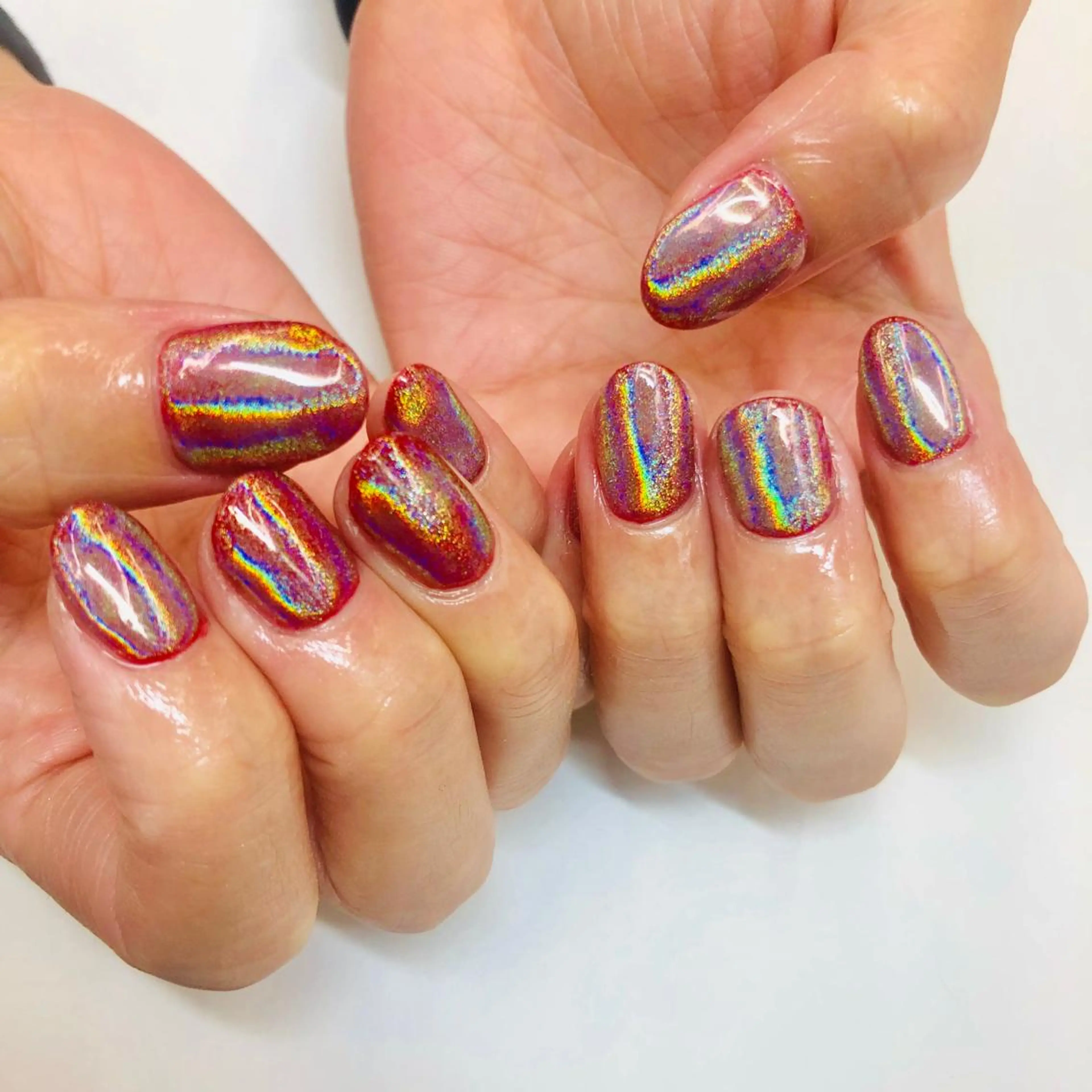 ネイル 赤色 🎀AYAKO 🎀中韓ネイルのネイルデザイン