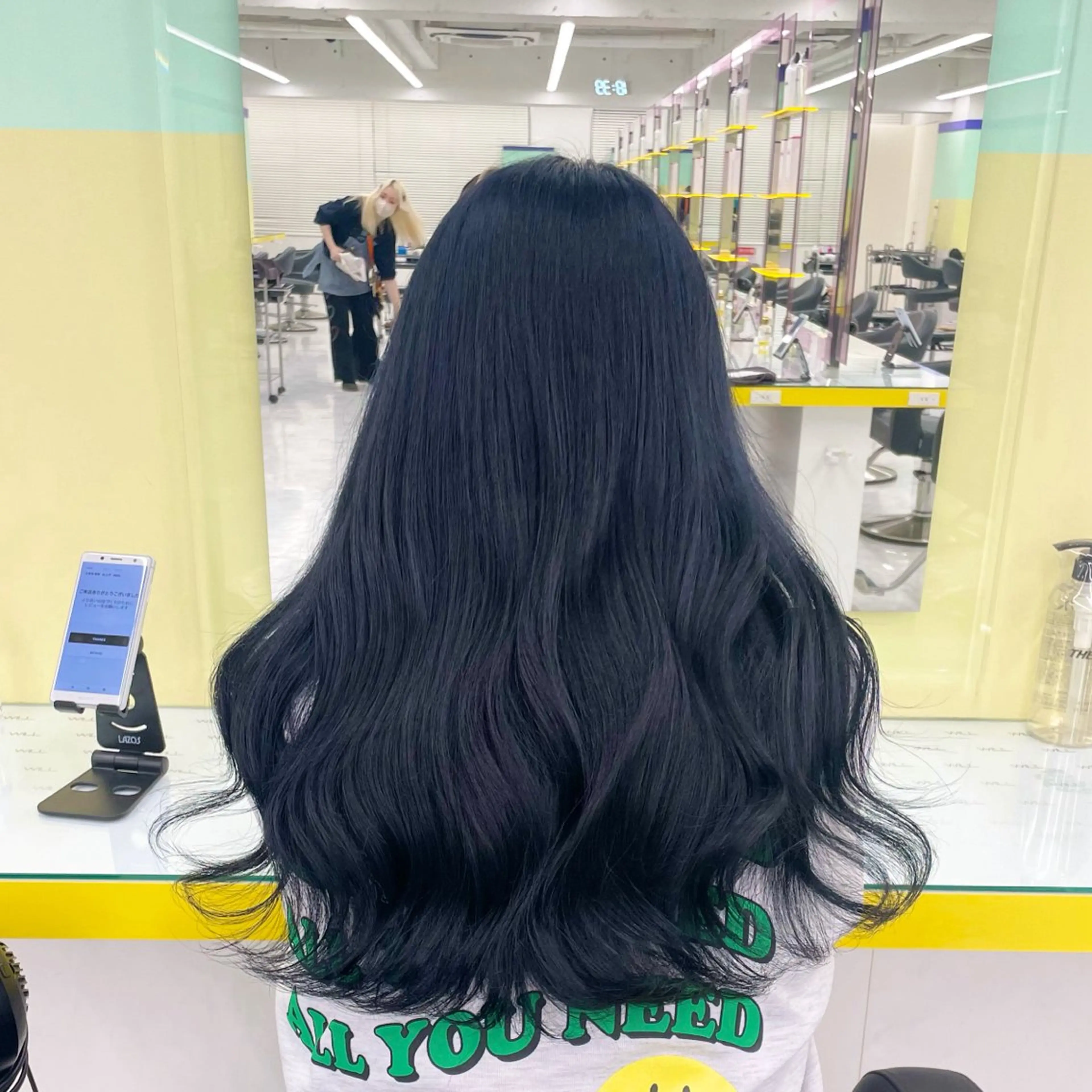 ロング カラー ヘアカラー トリートメント ヘッドスパ ヘアセット 🦋色落ち綺麗カラー メンズYUZU🦋‪のヘアスタイル