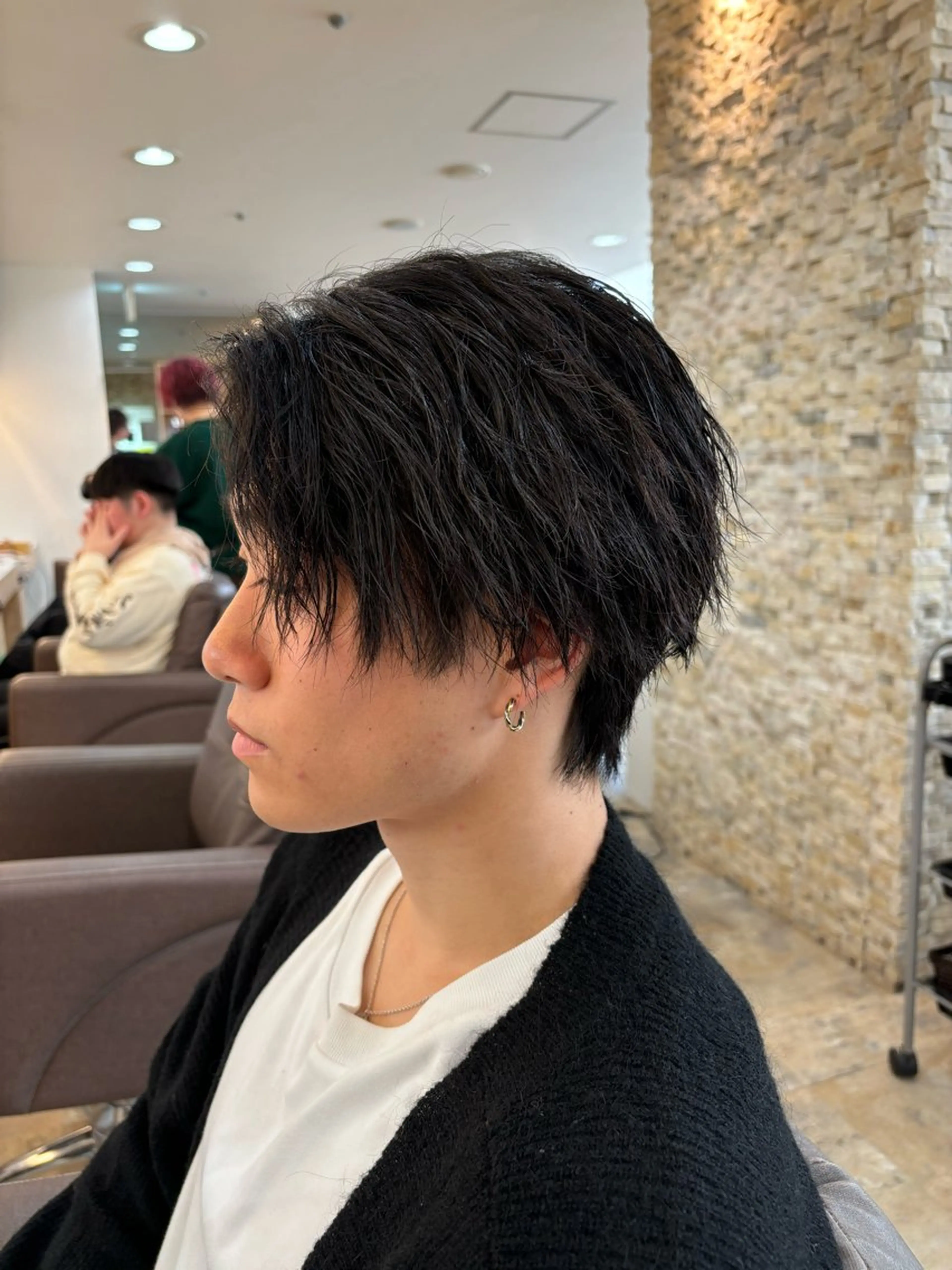メンズ マンバンヘア メンズパーマ 本堂 悠斗のヘアスタイル