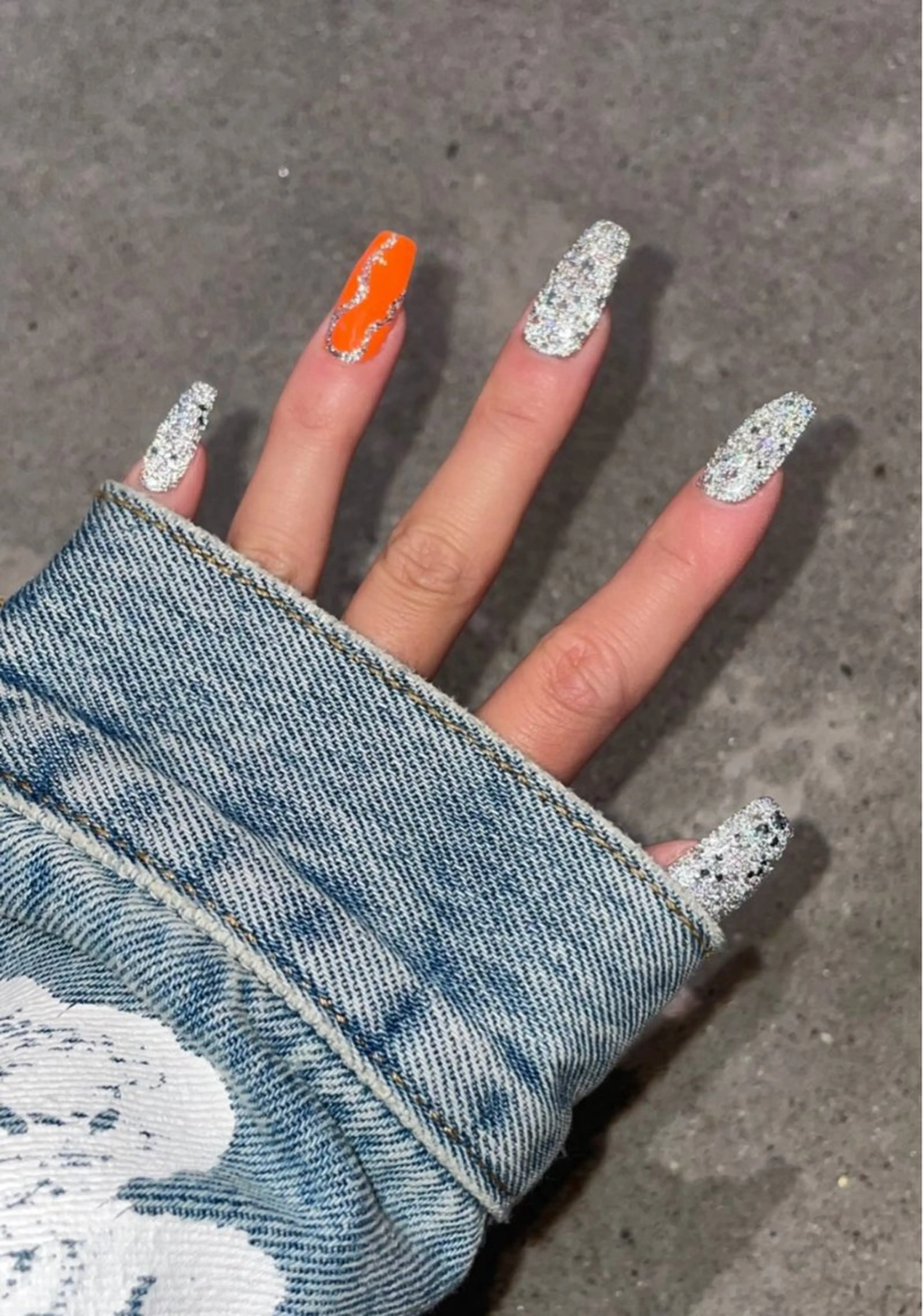 ネイル フラッシュネイル ラメ(グリッター) ハンドネイル 8appy YUKITIN.Bのネイルデザイン