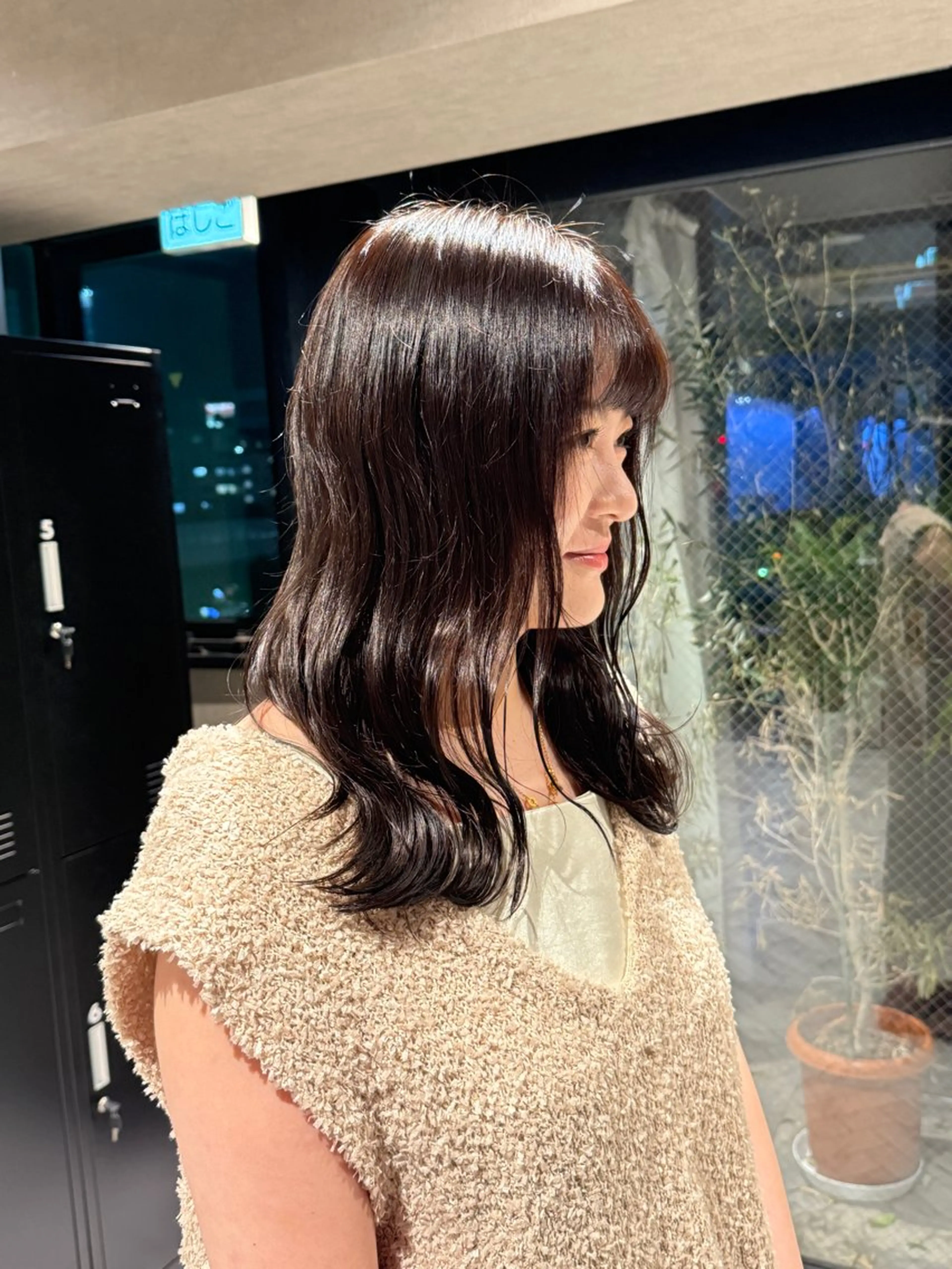 セミロング ハイトーンカラー 縮毛矯正/ジャックのヘアスタイル