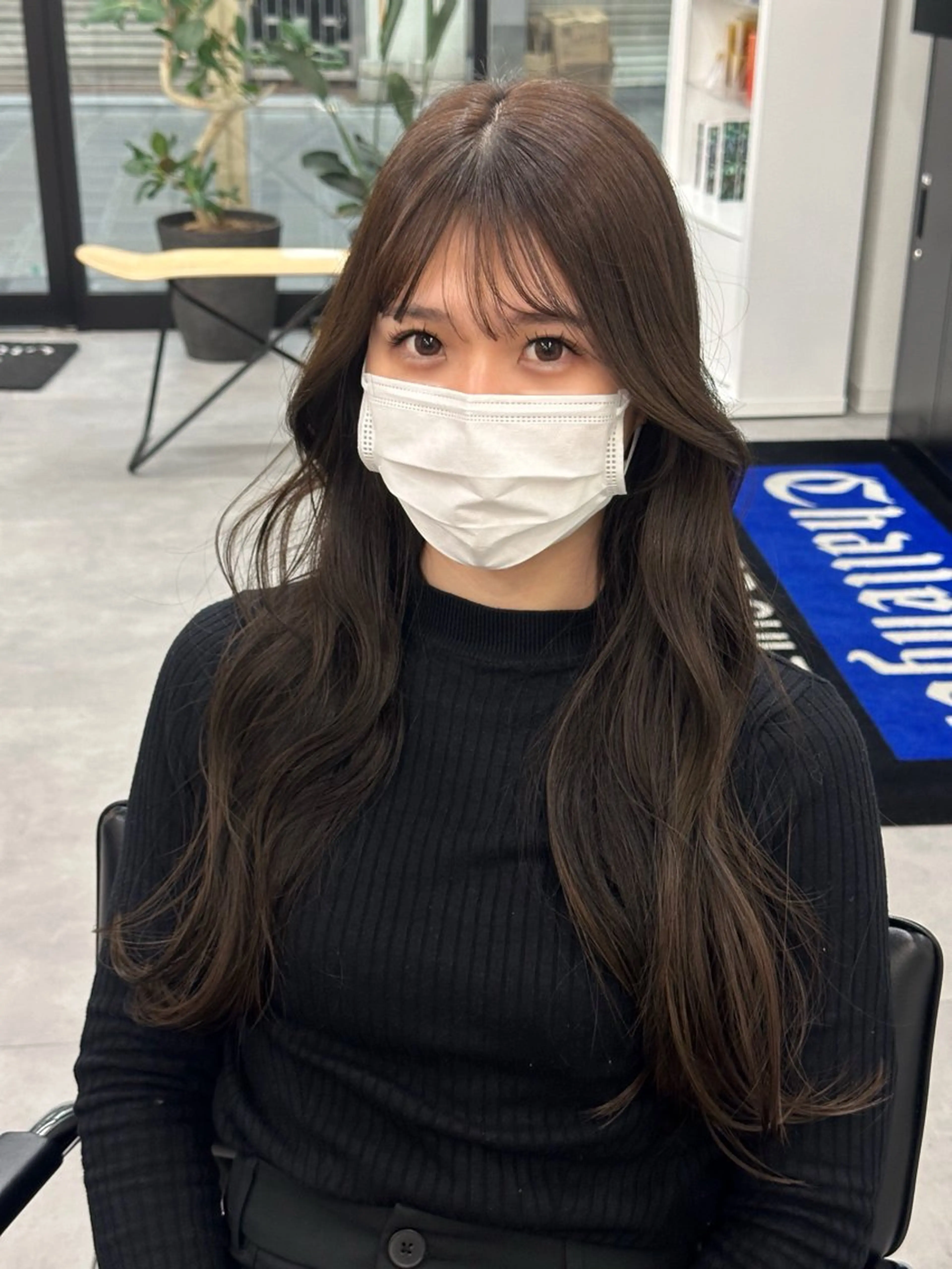 ロング 大井 あんずのヘアスタイル