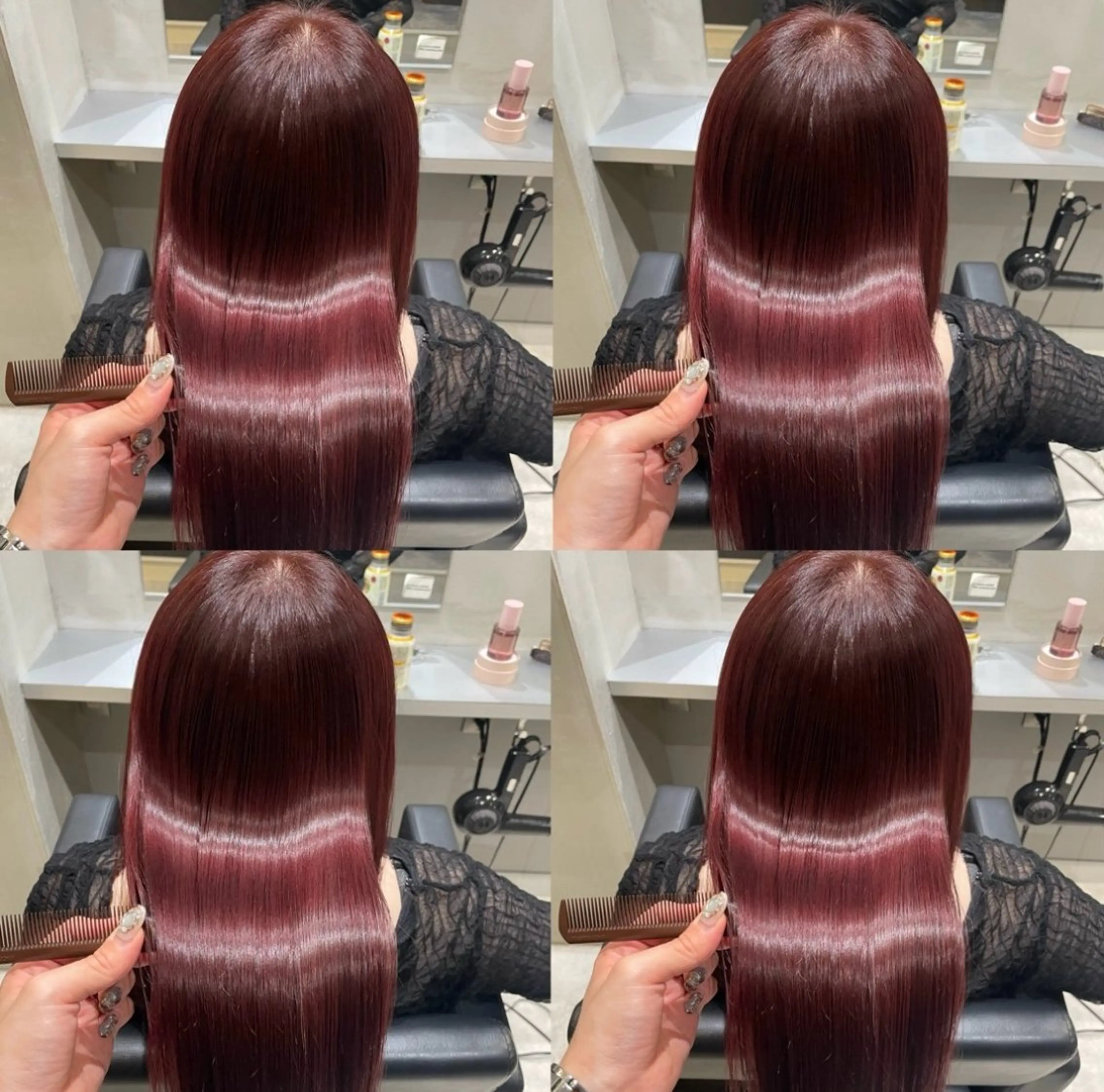 ロング カット ヘアカラー トリートメント 髪質改善 /絹髪🫧ゆたかのヘアスタイル