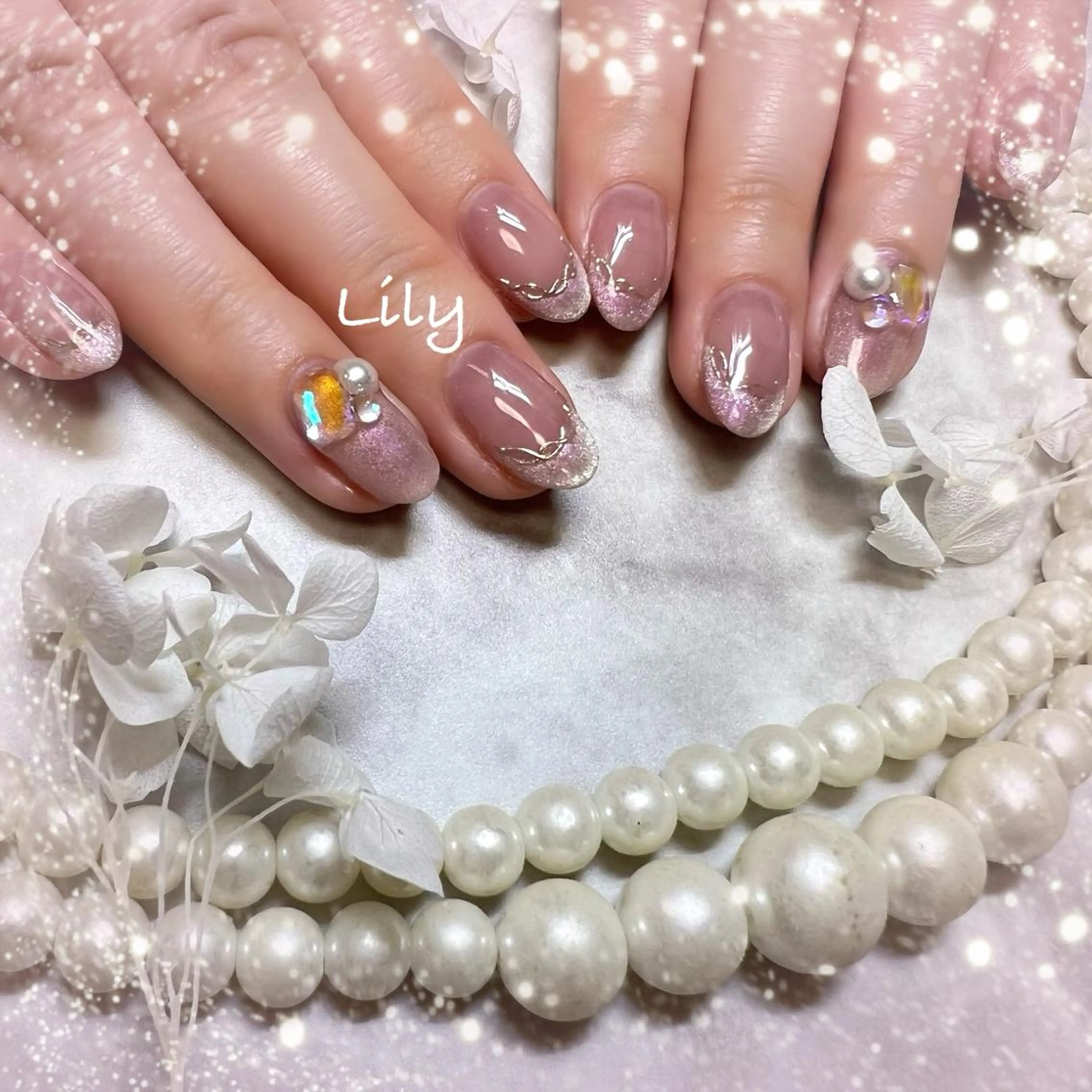 ネイル ハンドネイル Lily*nail 🌻Mii🌻のネイルデザイン