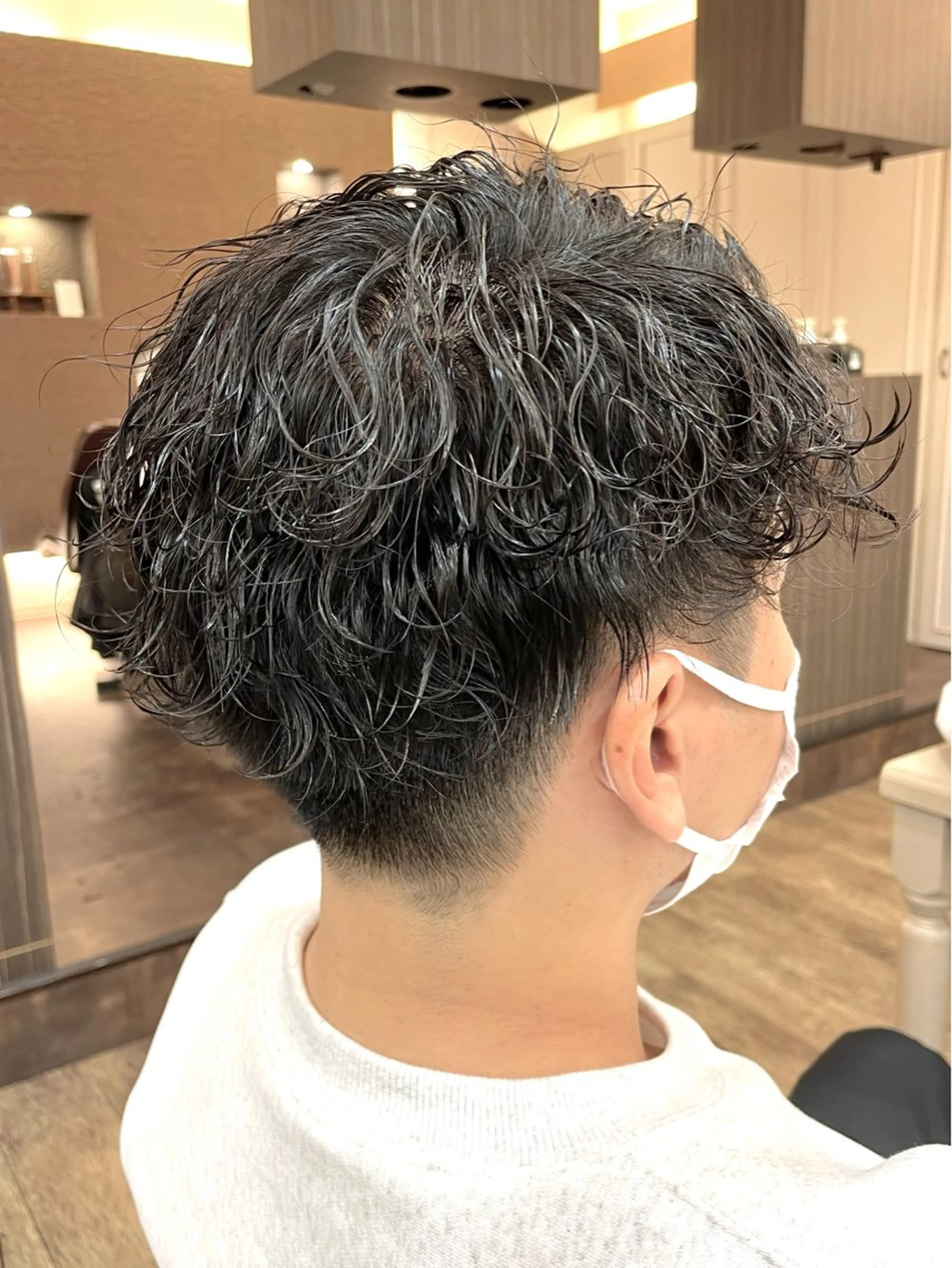 【メンズ限定】波巻きパーマ+カット+ノナケアの写真