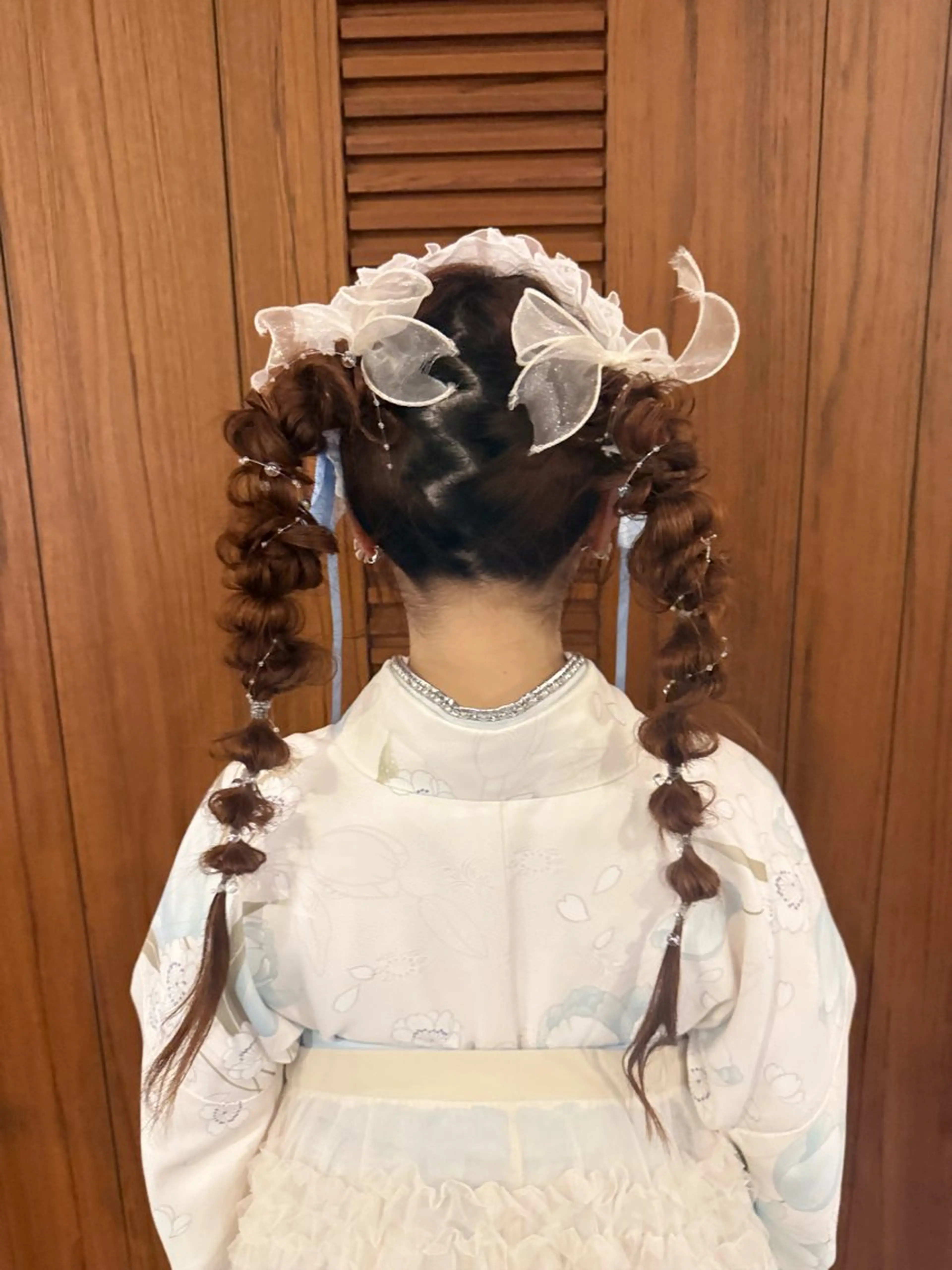ロング ヘアアレンジ ゆあ/ 暖色カラーのヘアスタイル