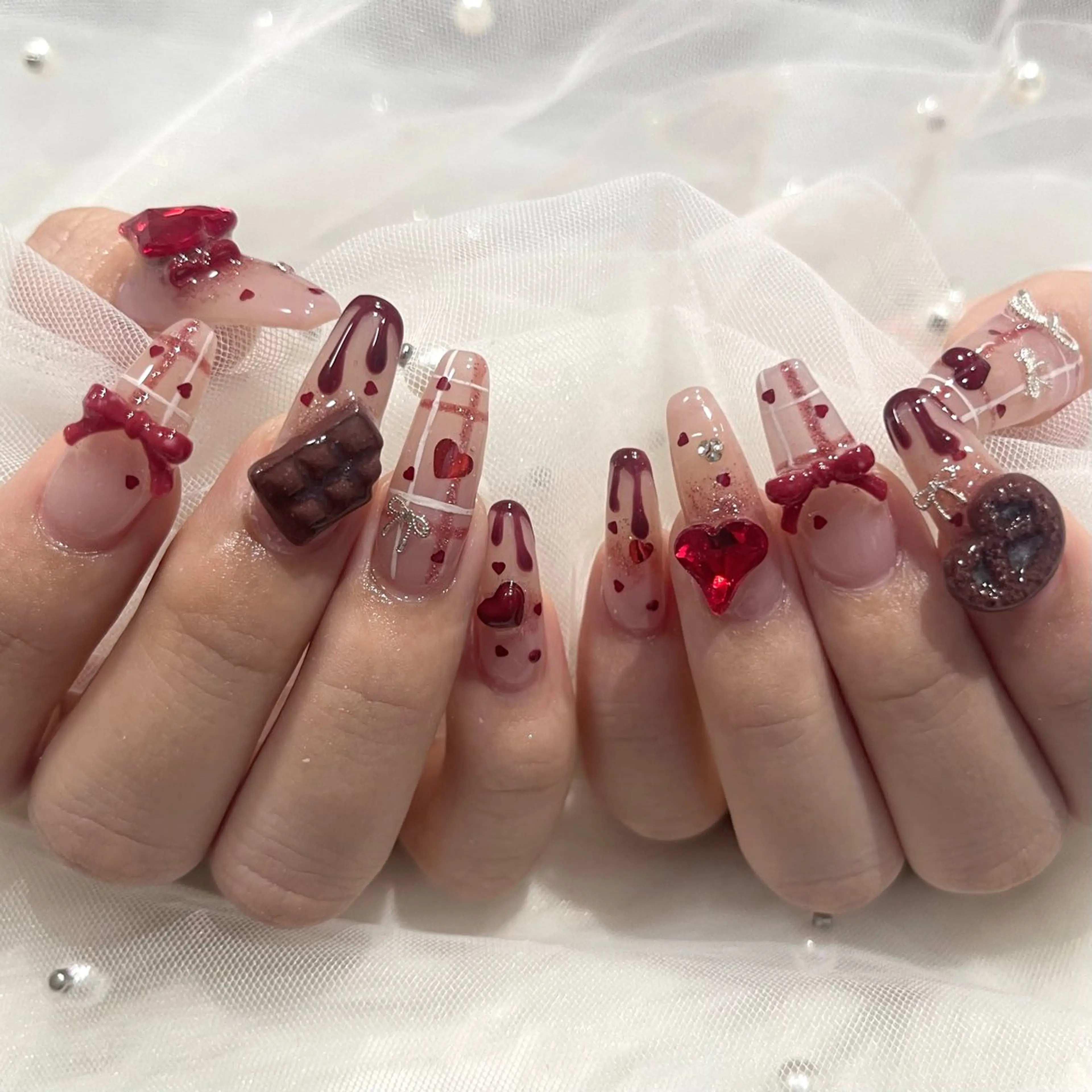 ネイル ハンドネイル 🧁fein. nana🩵のネイルデザイン