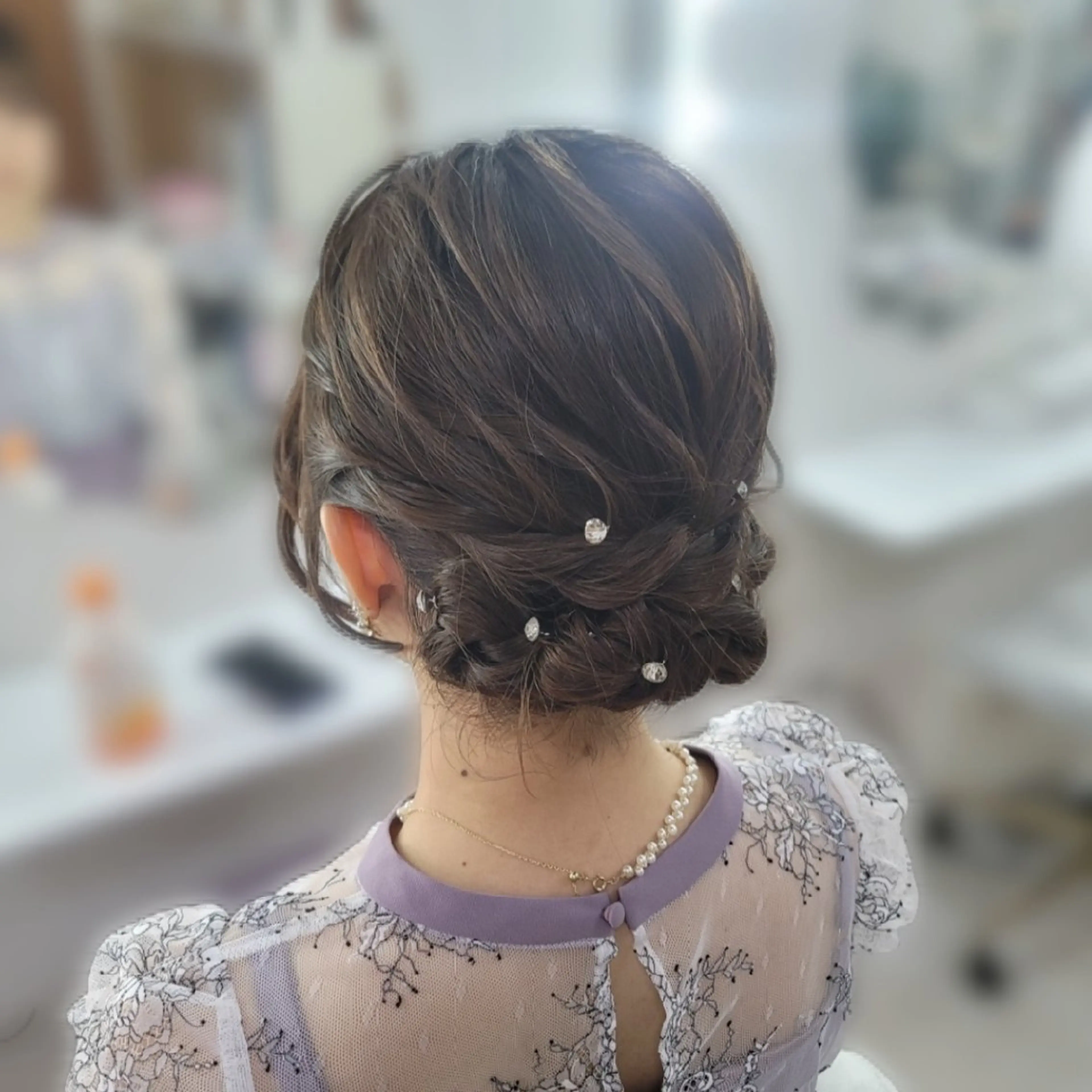 ミディアム ヘアアレンジ 渥美 寿美翔のヘアスタイル