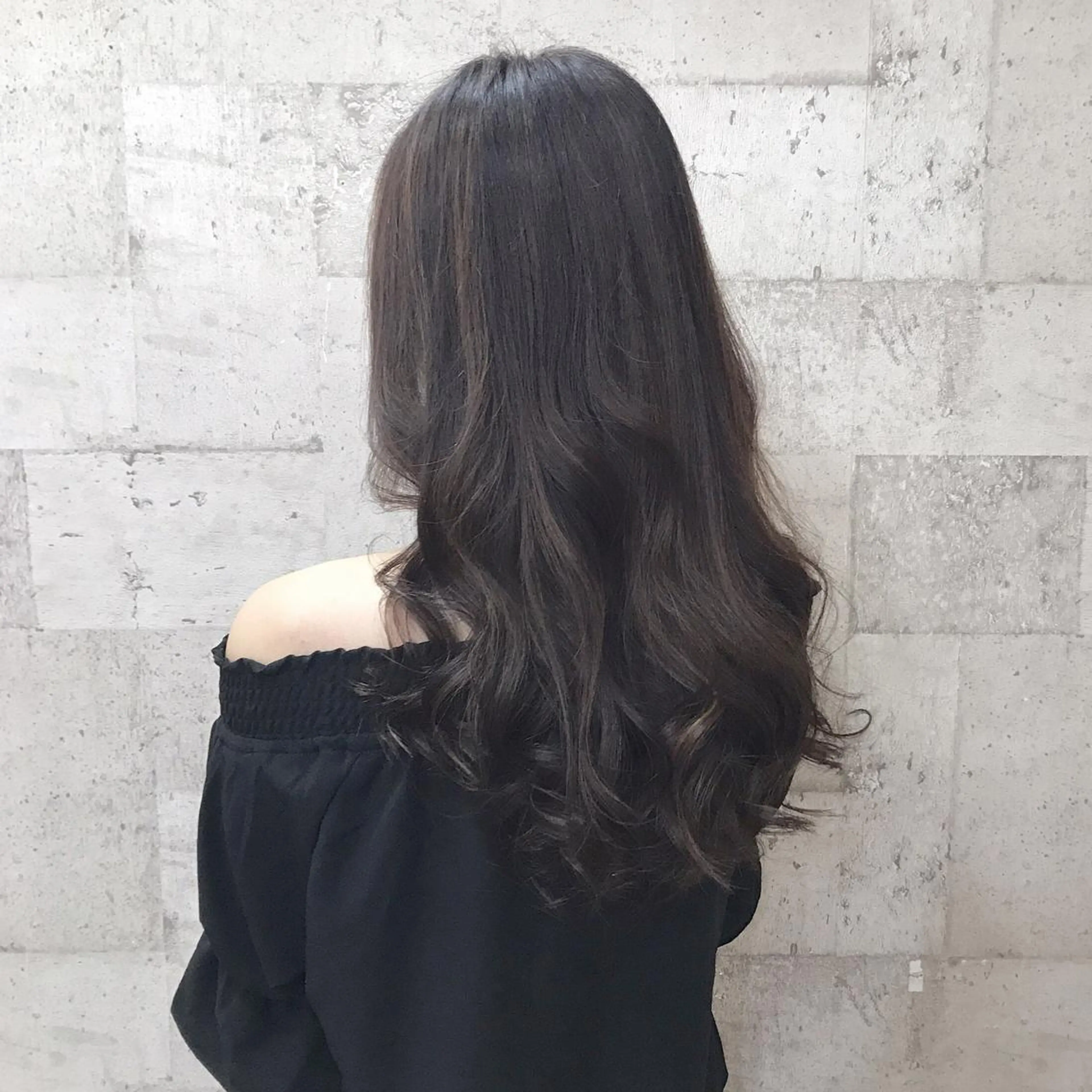 ロング カラー アッシュ ハイライトカラー ハイライト インナーカラー/天神 ブリーチ/吉田のヘアスタイル