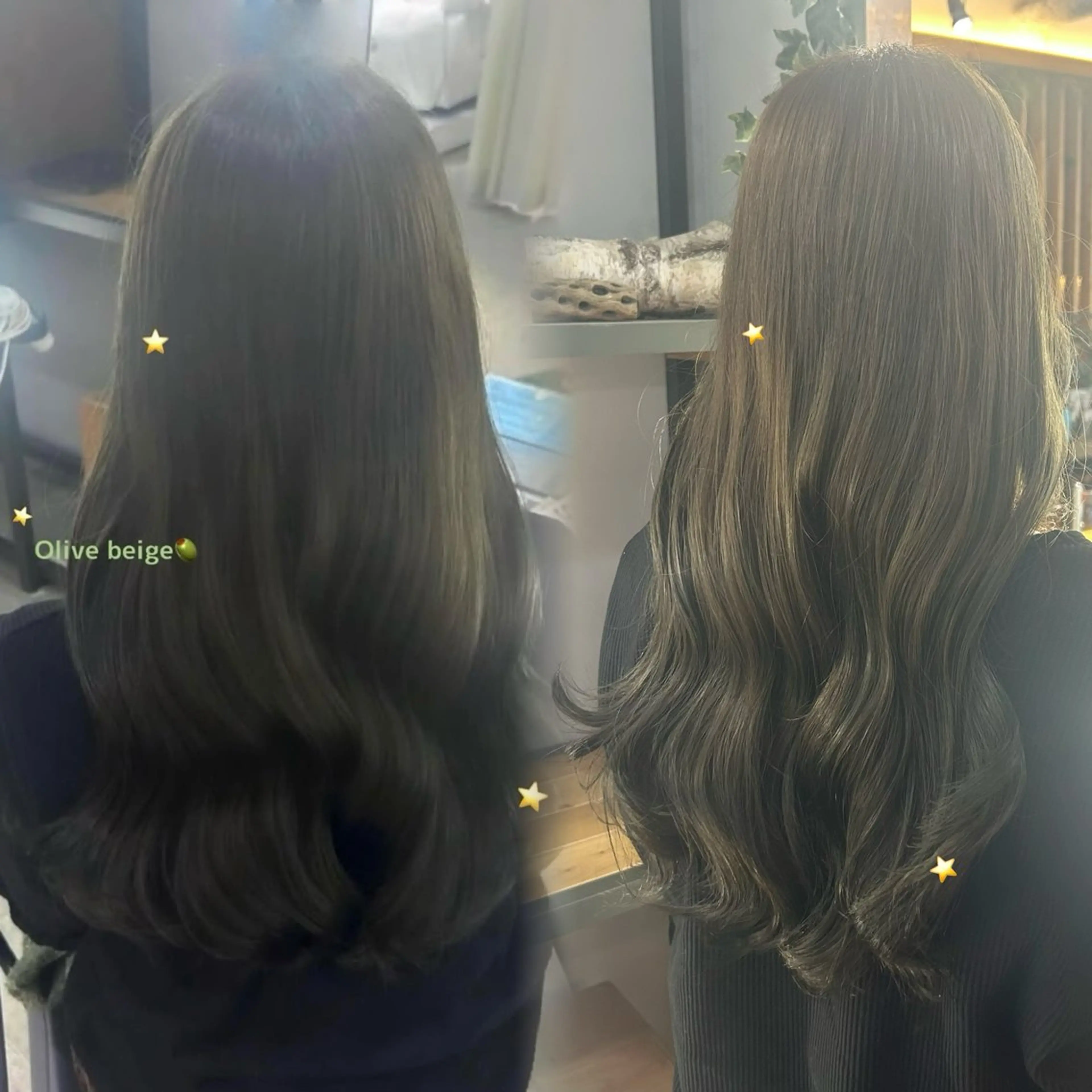 カラー ベージュカラー オリーブベージュ Ran ☆彡のマツエク・マツパデザイン