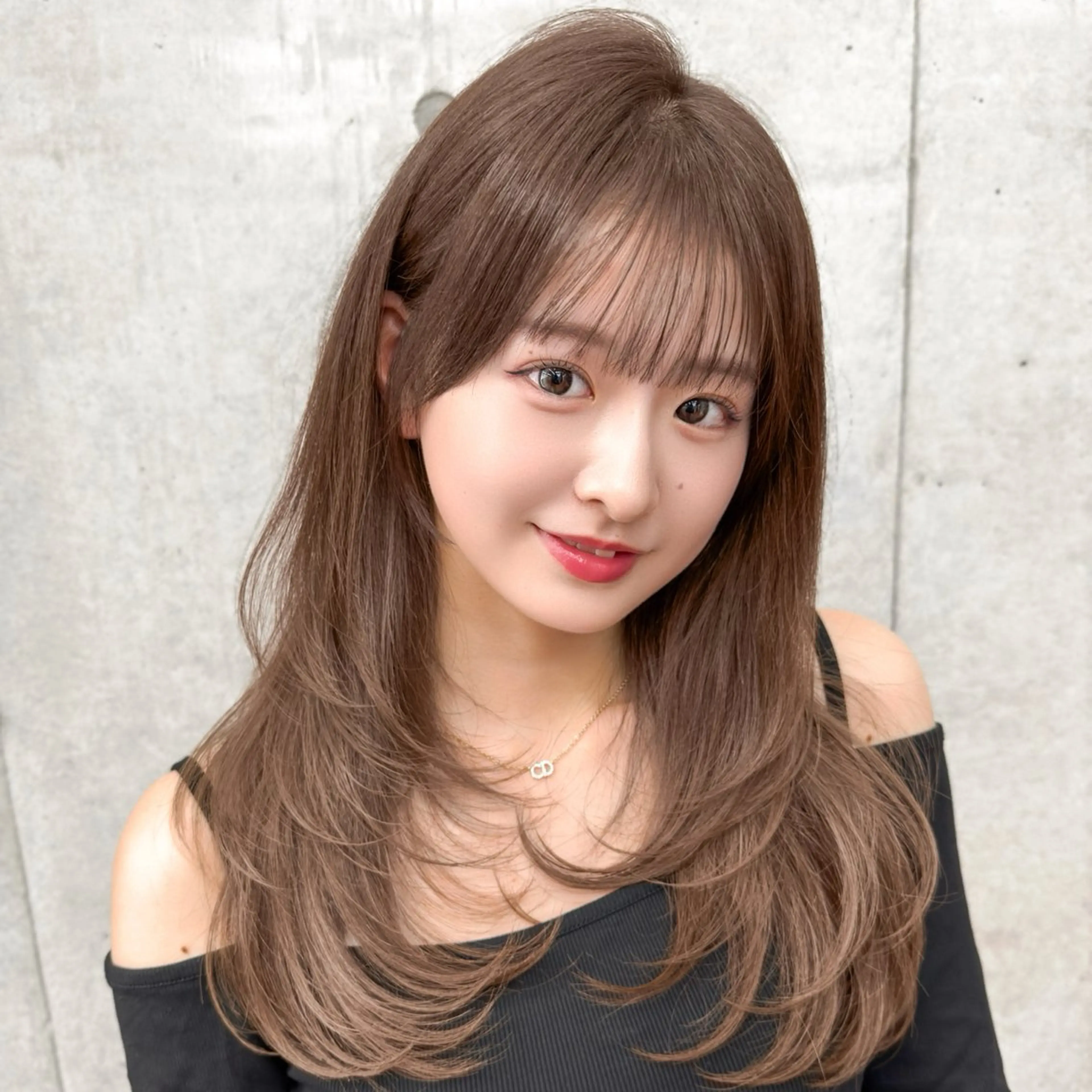 ロング カラー カット ヘアカラー トリートメント 韓国ヘア🇰🇷 レイヤー/芝春樹のヘアスタイル