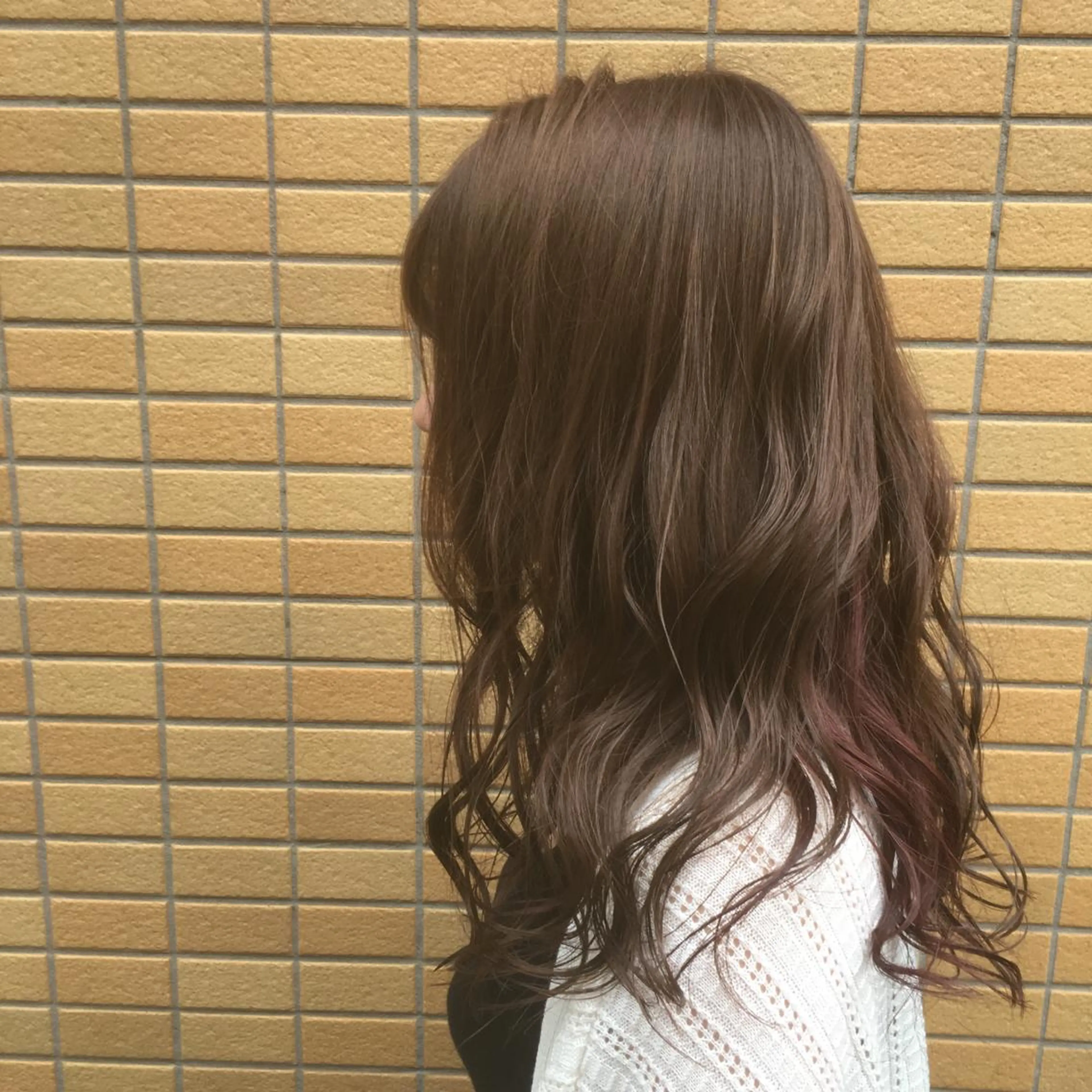 ロング カラー ヘアカラー トリートメント しのはら まどかのヘアスタイル