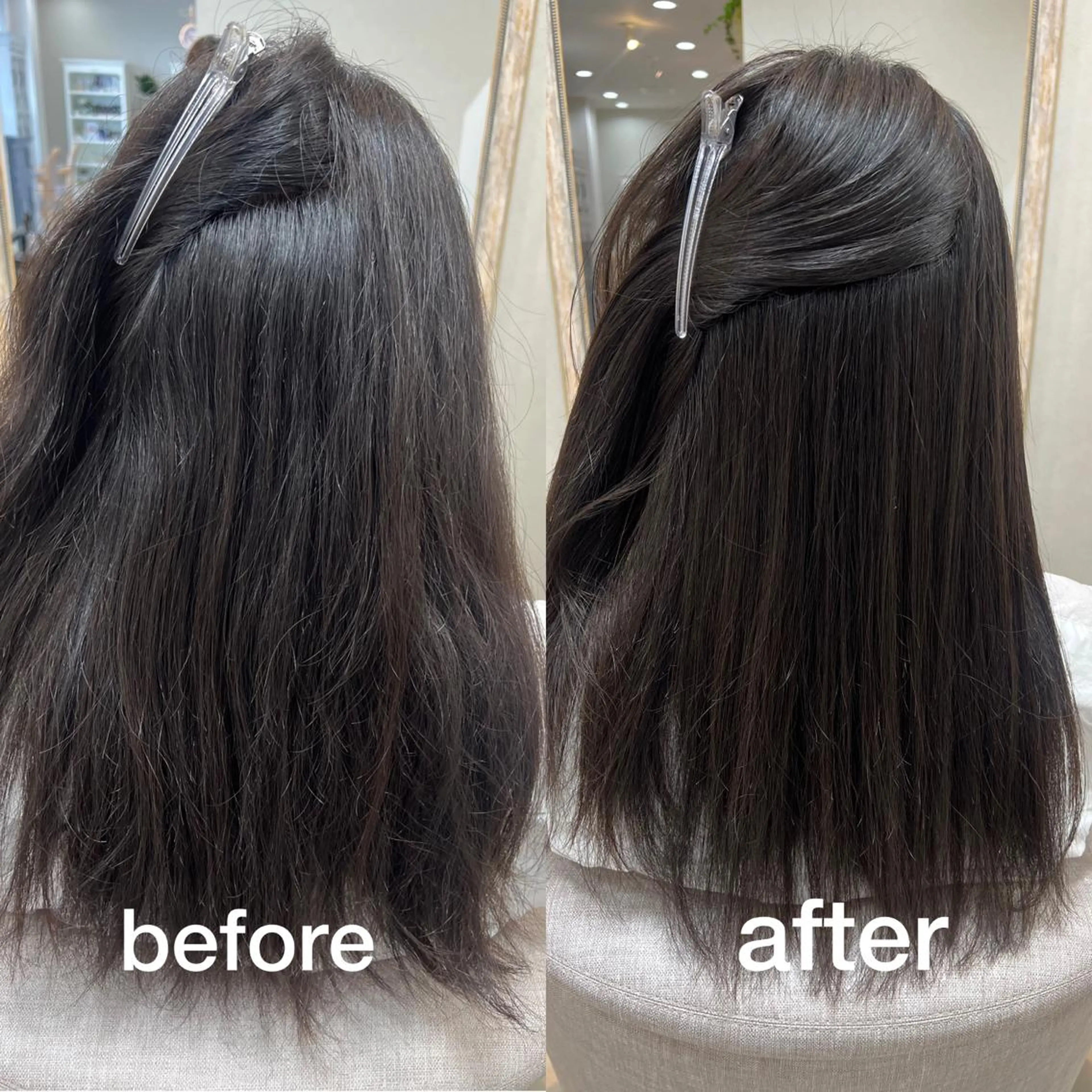 ロング 縮毛矯正 カット 縮毛矯正 トリートメント ショート/白髪ぼかし 君和田若菜のヘアスタイル