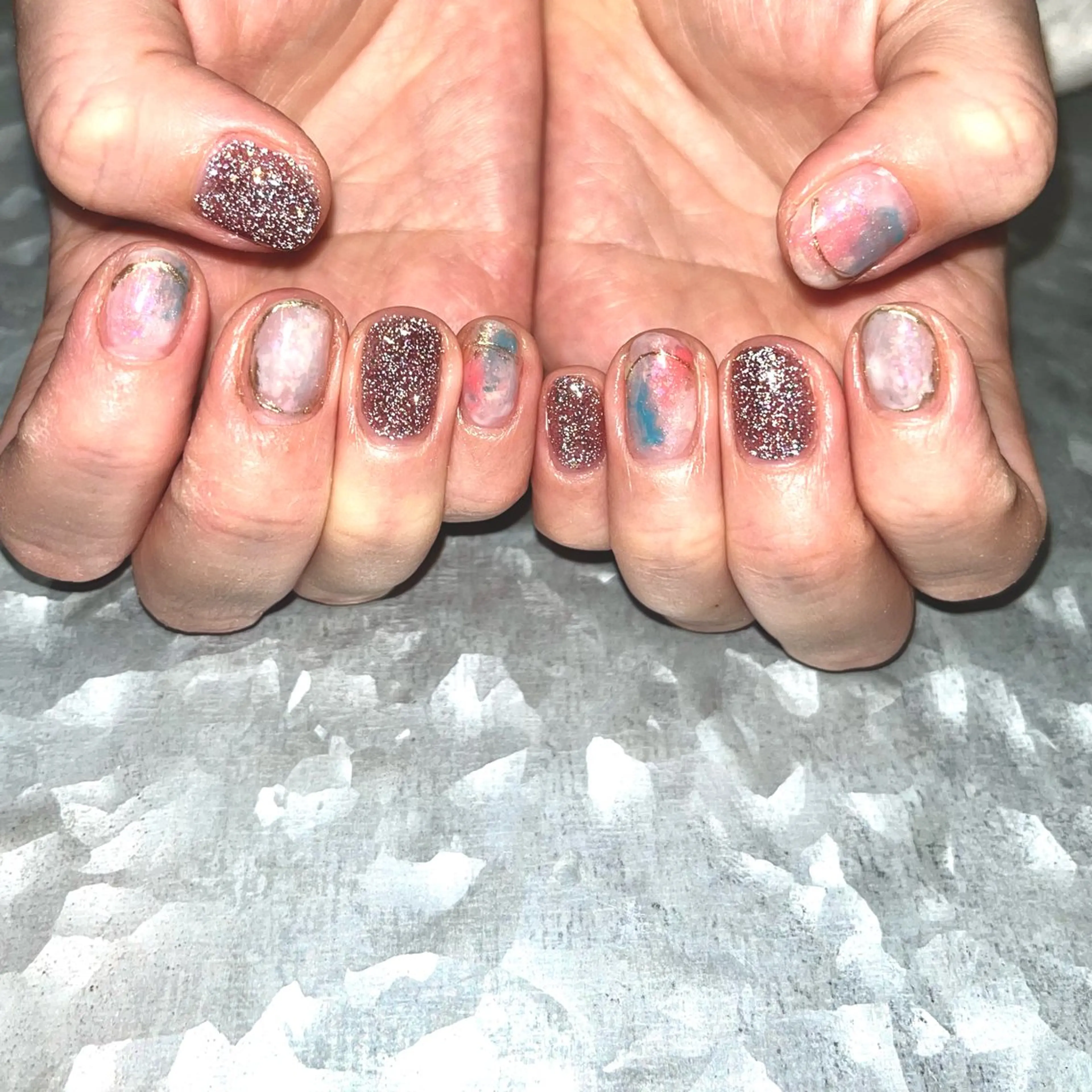 ネイル フラッシュネイル ジェルネイル TRAM-nail moriizumiのネイルデザイン