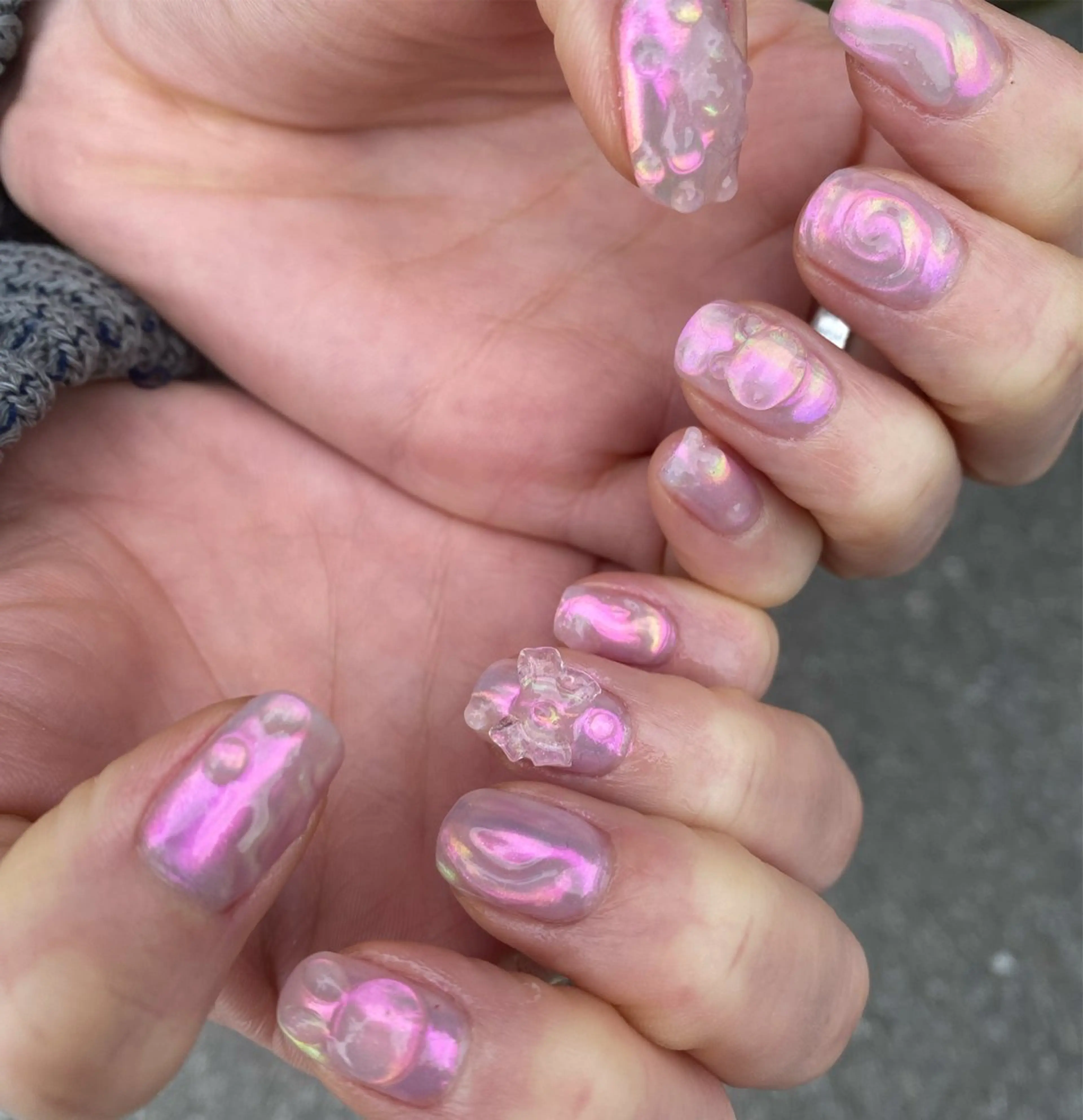 ネイル ハンドネイル フットネイル nano/きもかわ nail🐬🫧のネイルデザイン